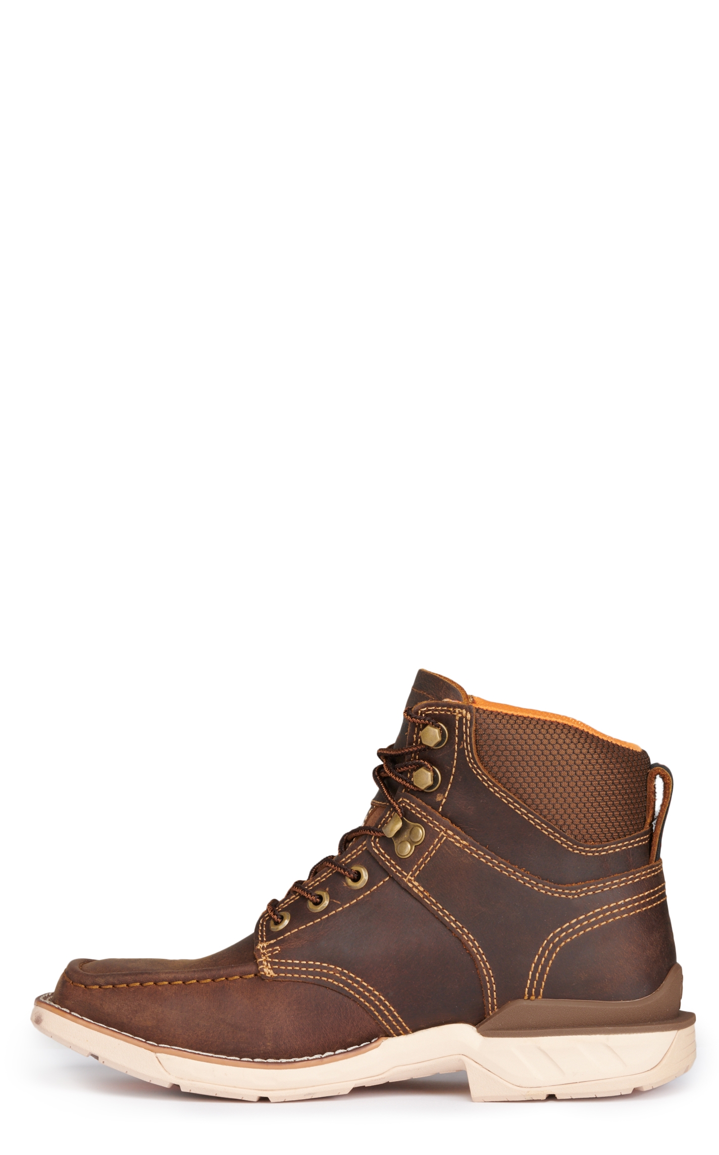 Double H Men's Brunel Sand Phantom Rider Wide Square Moc Toe Lace Up Shoe - Image 1