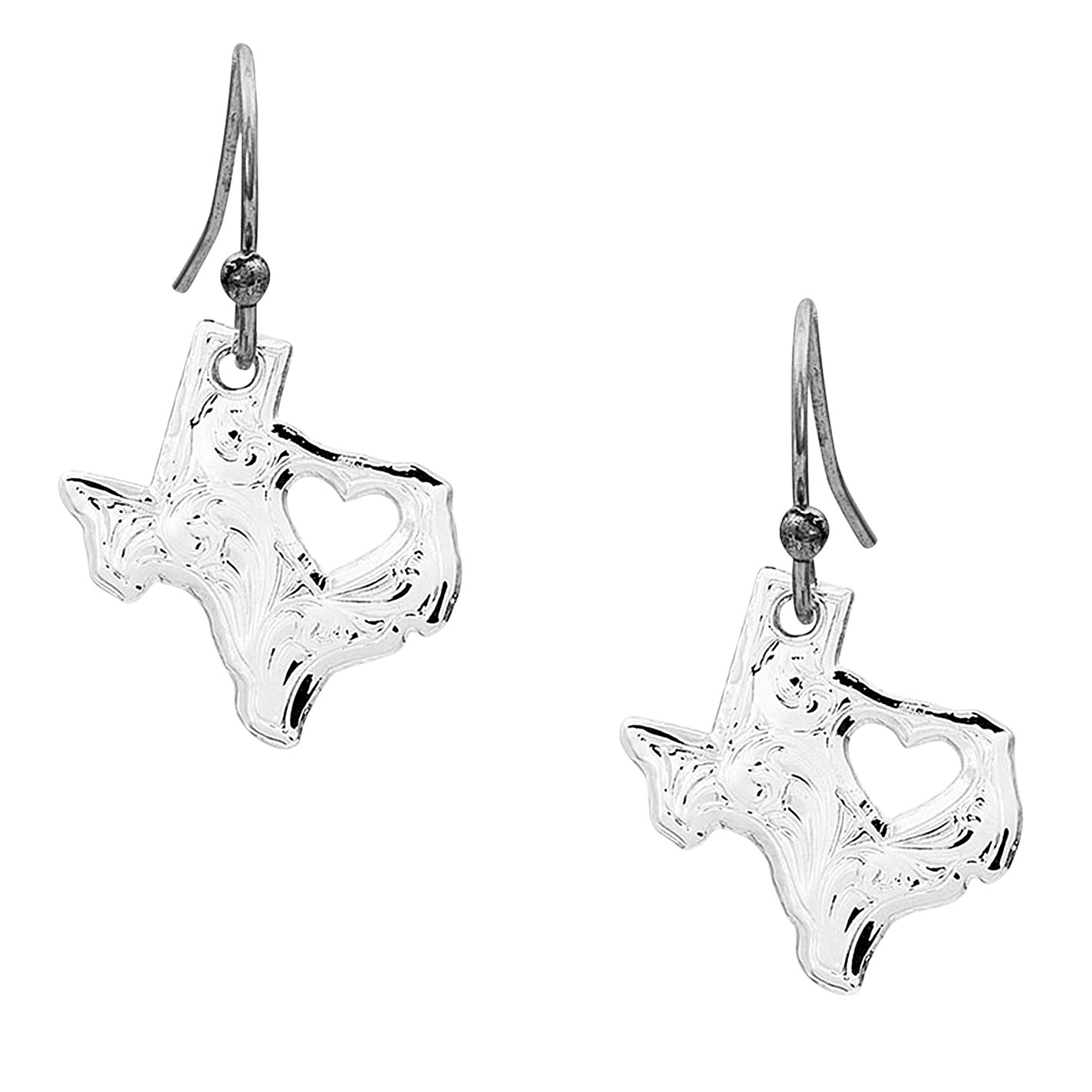 Montana Silversmiths My Heart Belongs in Texas Earrings - Image 1