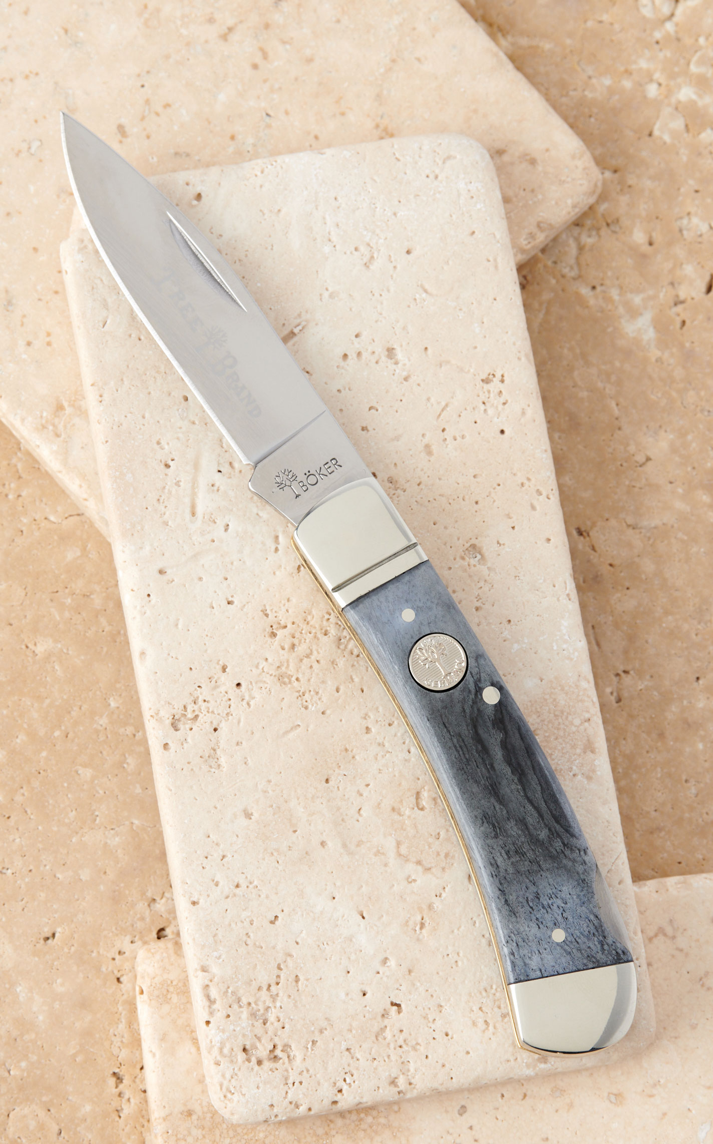 Tree Brand by Boker Traditional Series Smooth Gray Bone Handle Pocket Knife - Image 3