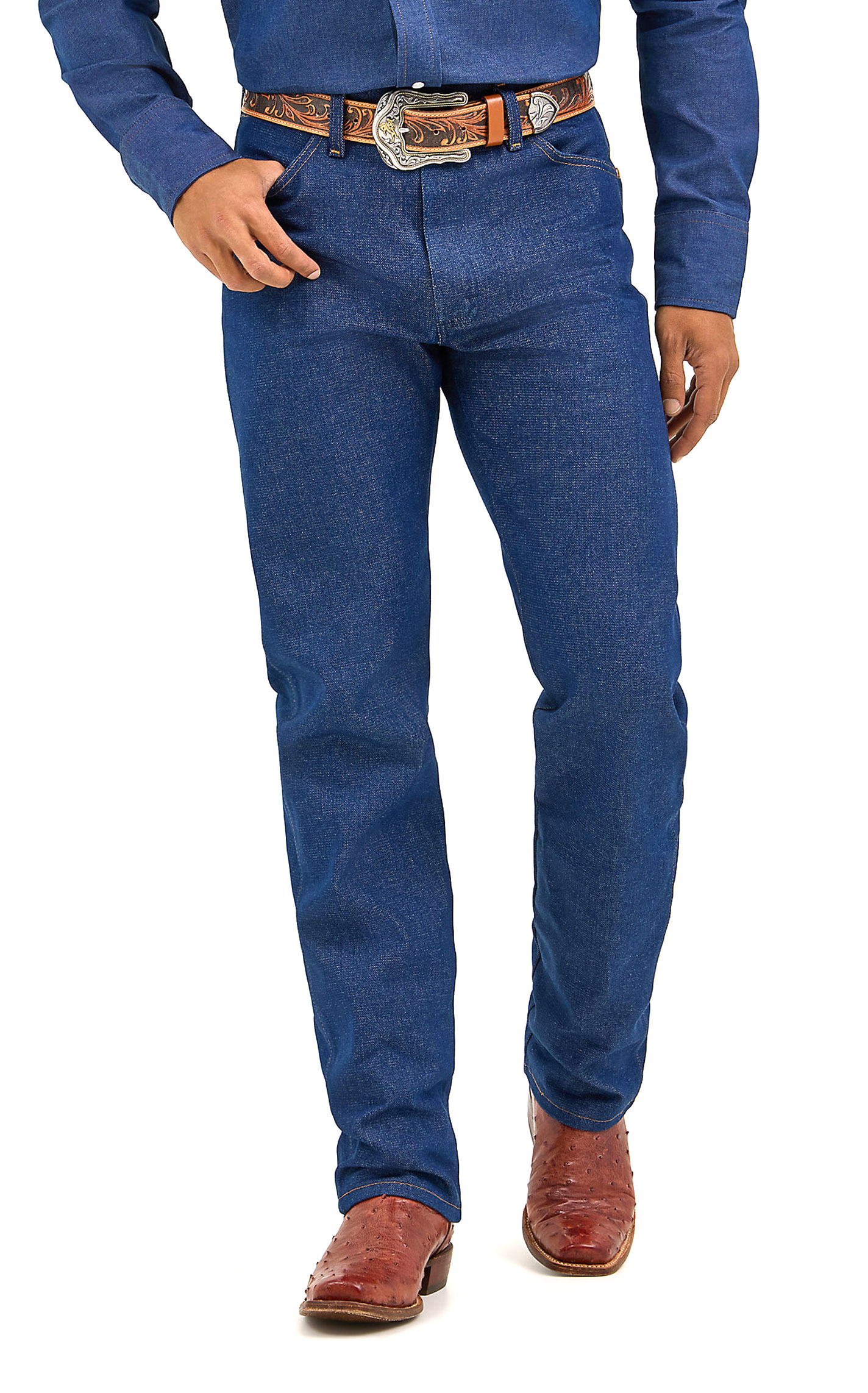 Wrangler Men's Rigid Indigo Cowboy Cut Original Fit Jeans - Tall - Image 1