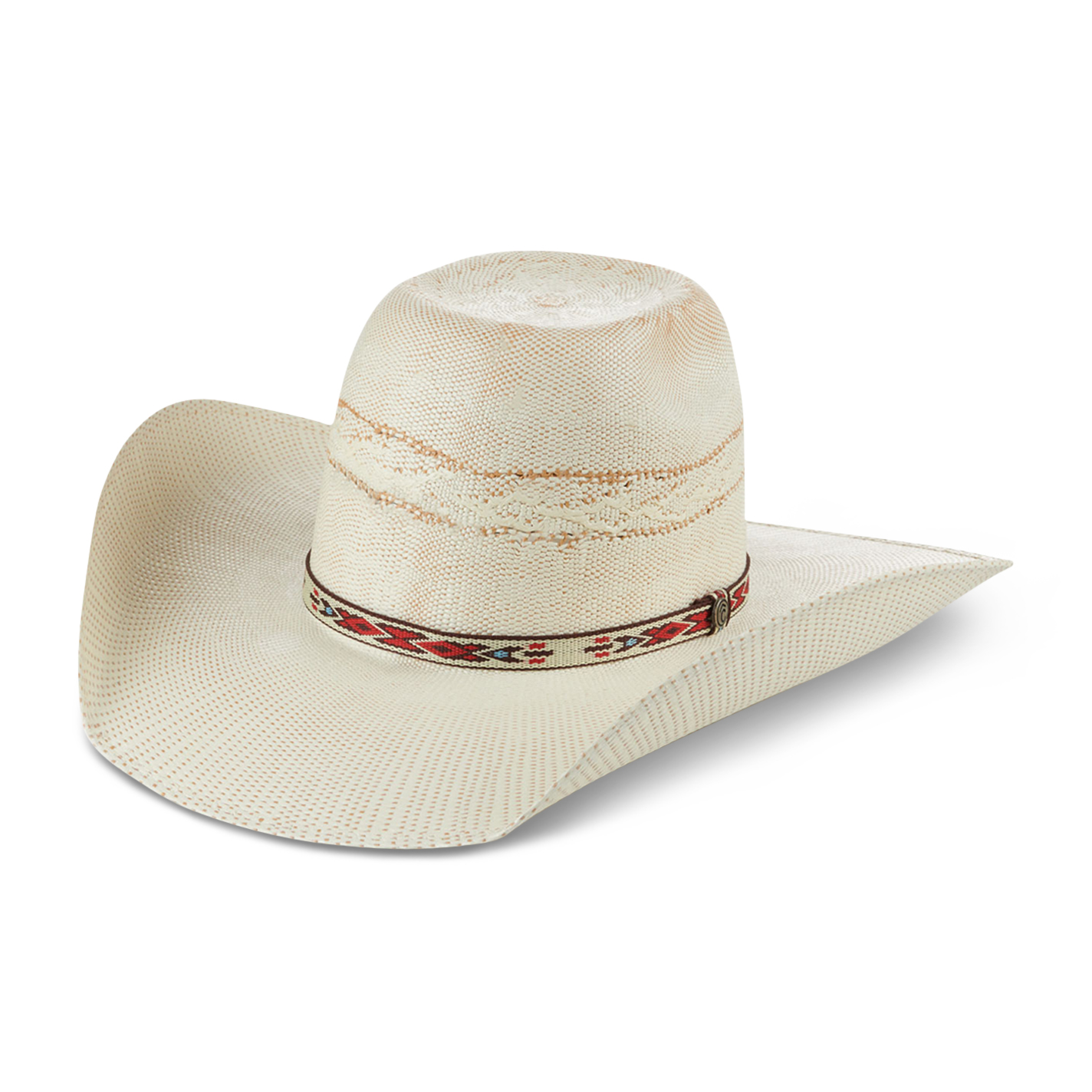 Rafter C Tan Punchy Bangora Straw Hat - Image 1