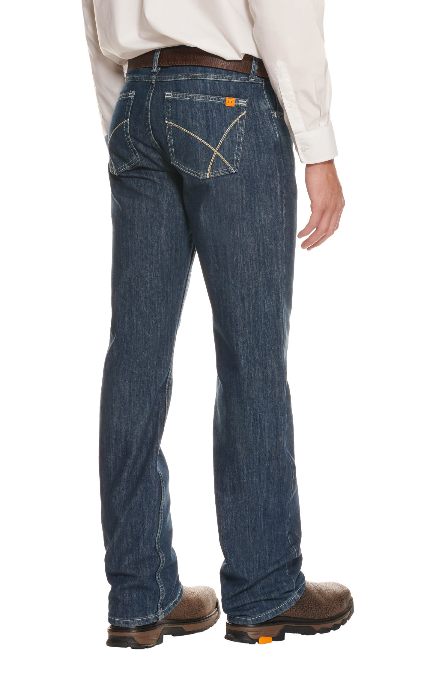 Wrangler 20X Men's FR Dark Wash 42 Vintage Boot Work Jean - Image 1