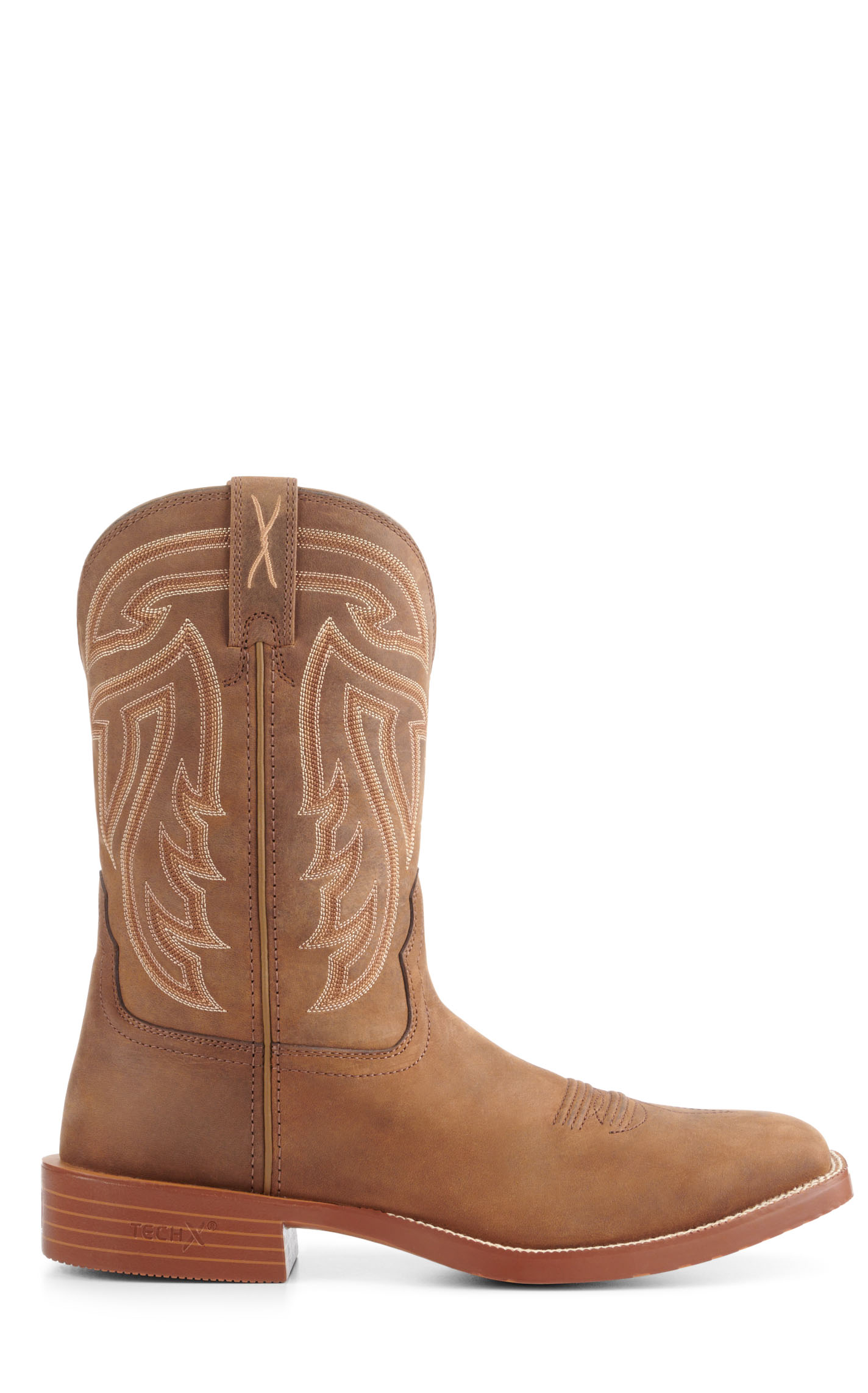 Twisted X Men’s Coffee Tech X Wide Square Toe Cowboy Boots - Image 7