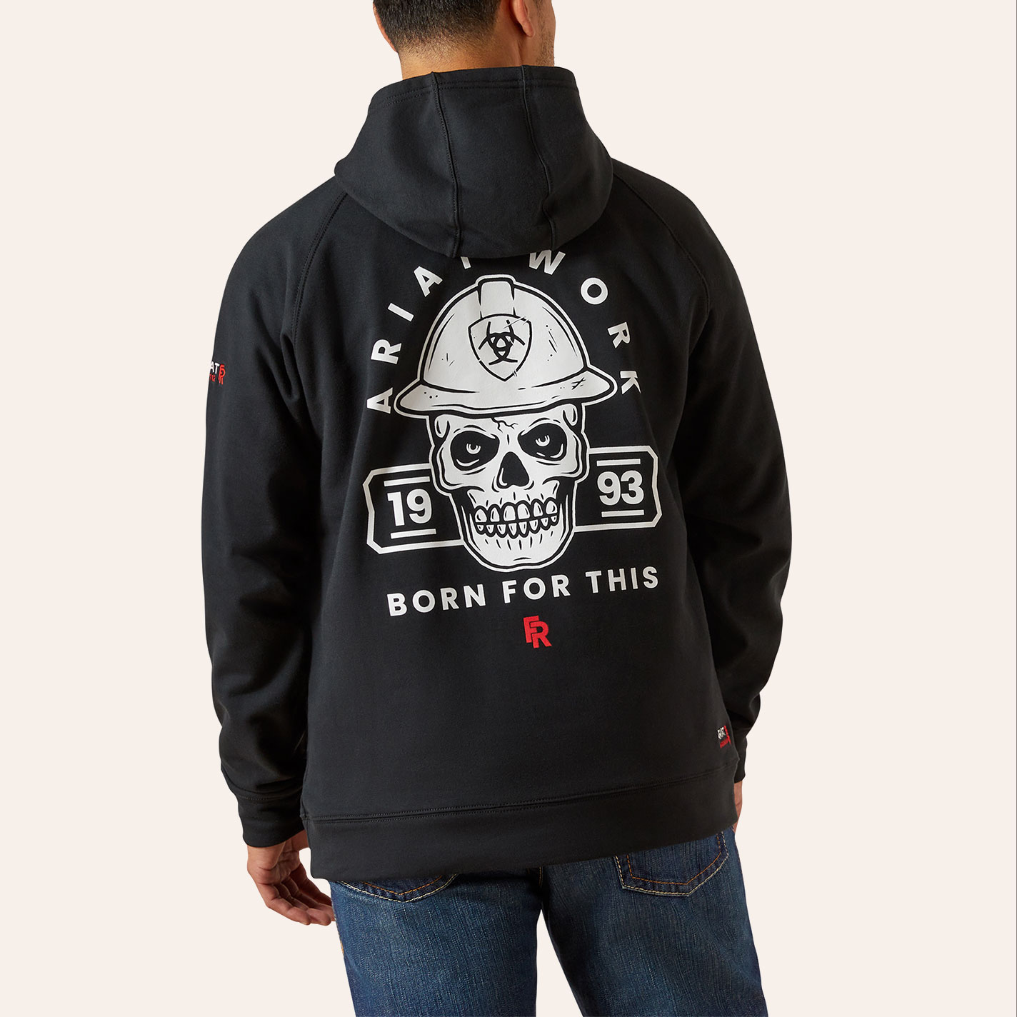 Ariat Men's FR DuraStretch Hardhead Black Work Hoodie - Image 1