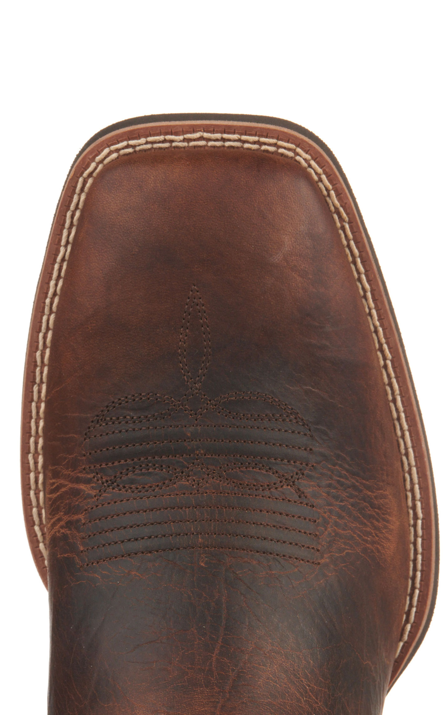 Ariat Men's Slingshot Tobacco Brown and Tan SmartLite Wide Square Toe Cowboy Boots - Image 1
