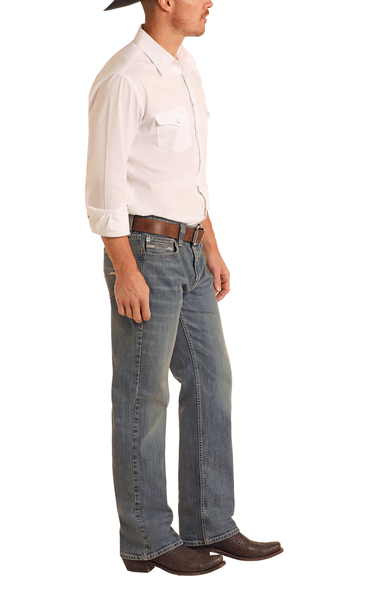 Rock & Roll Denim Men's Medium Double Barrel Straight Jeans - Image 1