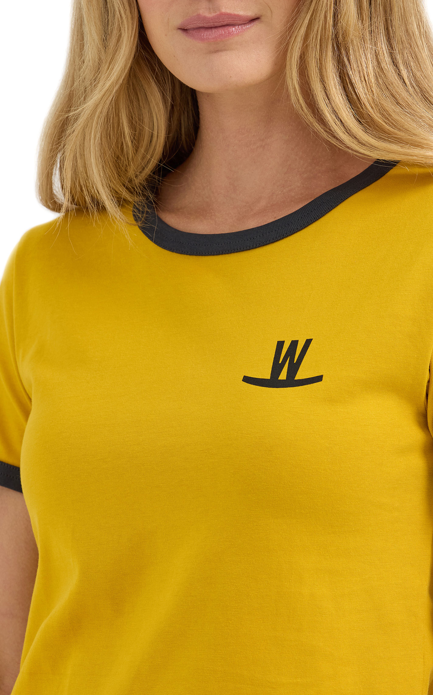 Wrangler & Lainey Wilson Women's Mustard Wilson Farms Graphic T-Shirt - Image 1