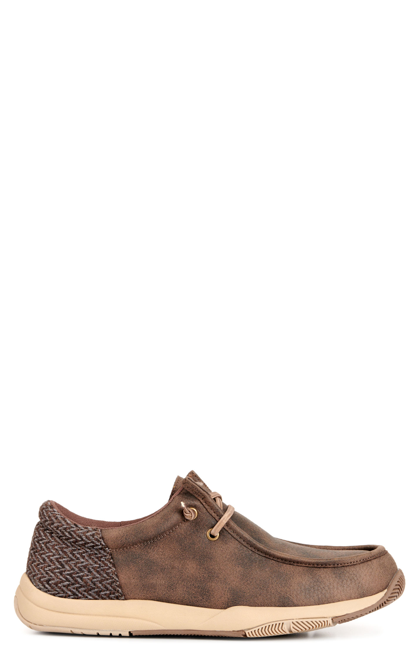 Roper Men’s Brown Clearcut Low Vintage Faux Leather Moc Toe Casual Shoes - Image 5