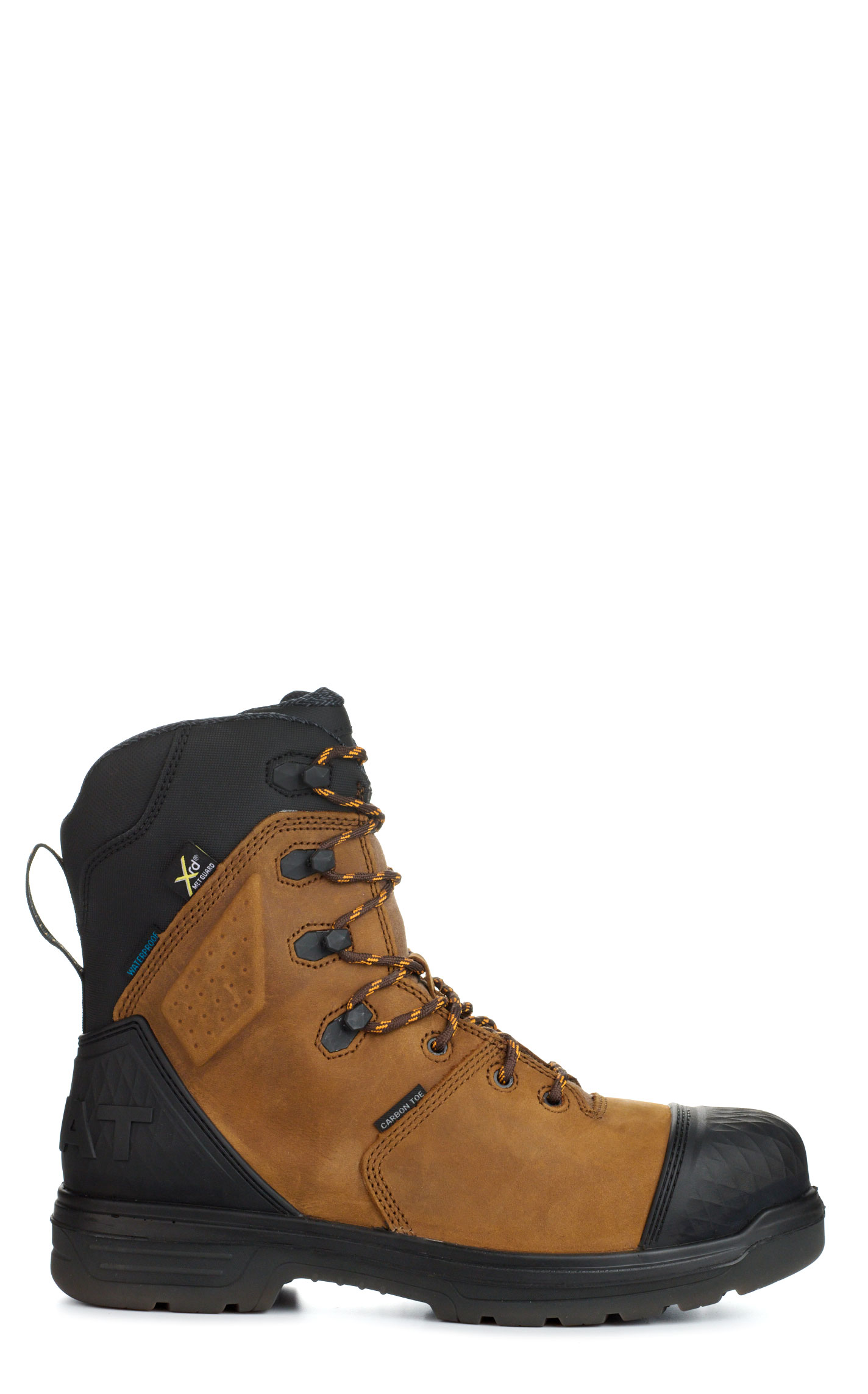 Ariat Men's Turbo Outlaw Brown Puncture Resistant MetGuard Composite Toe Lace Up Work Boots - Image 1