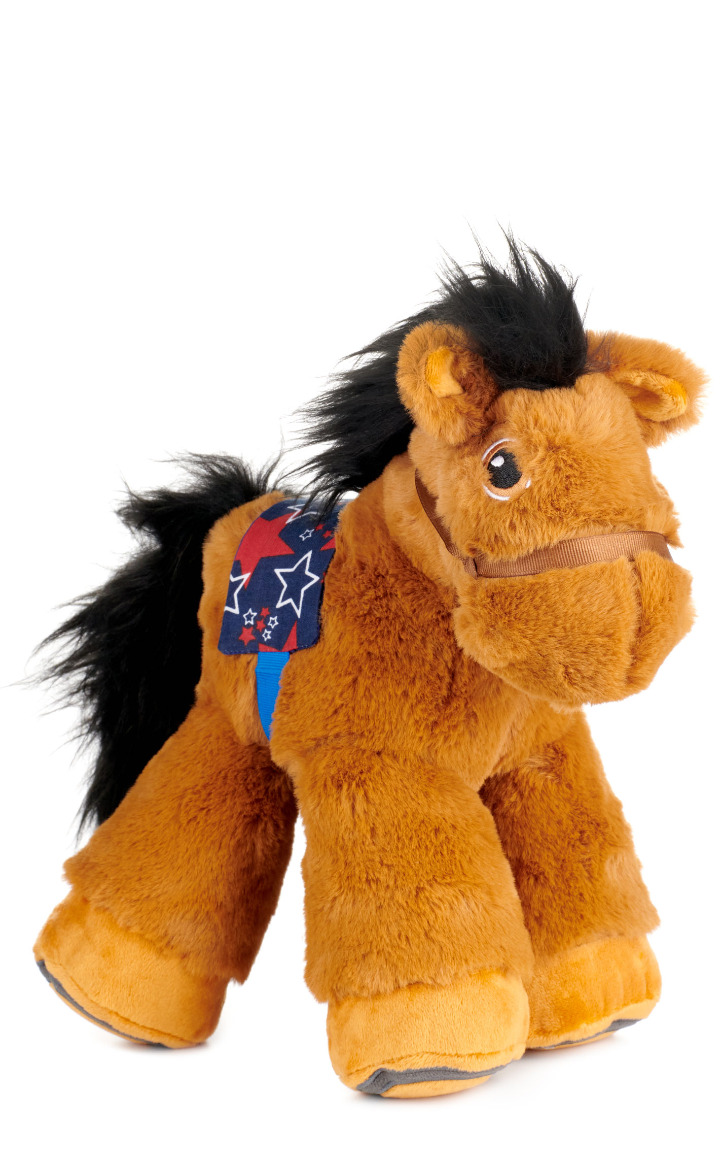 Piccoli CoCo Chestnut Brown Medium Western Pony Stuffed Animal - Image 1