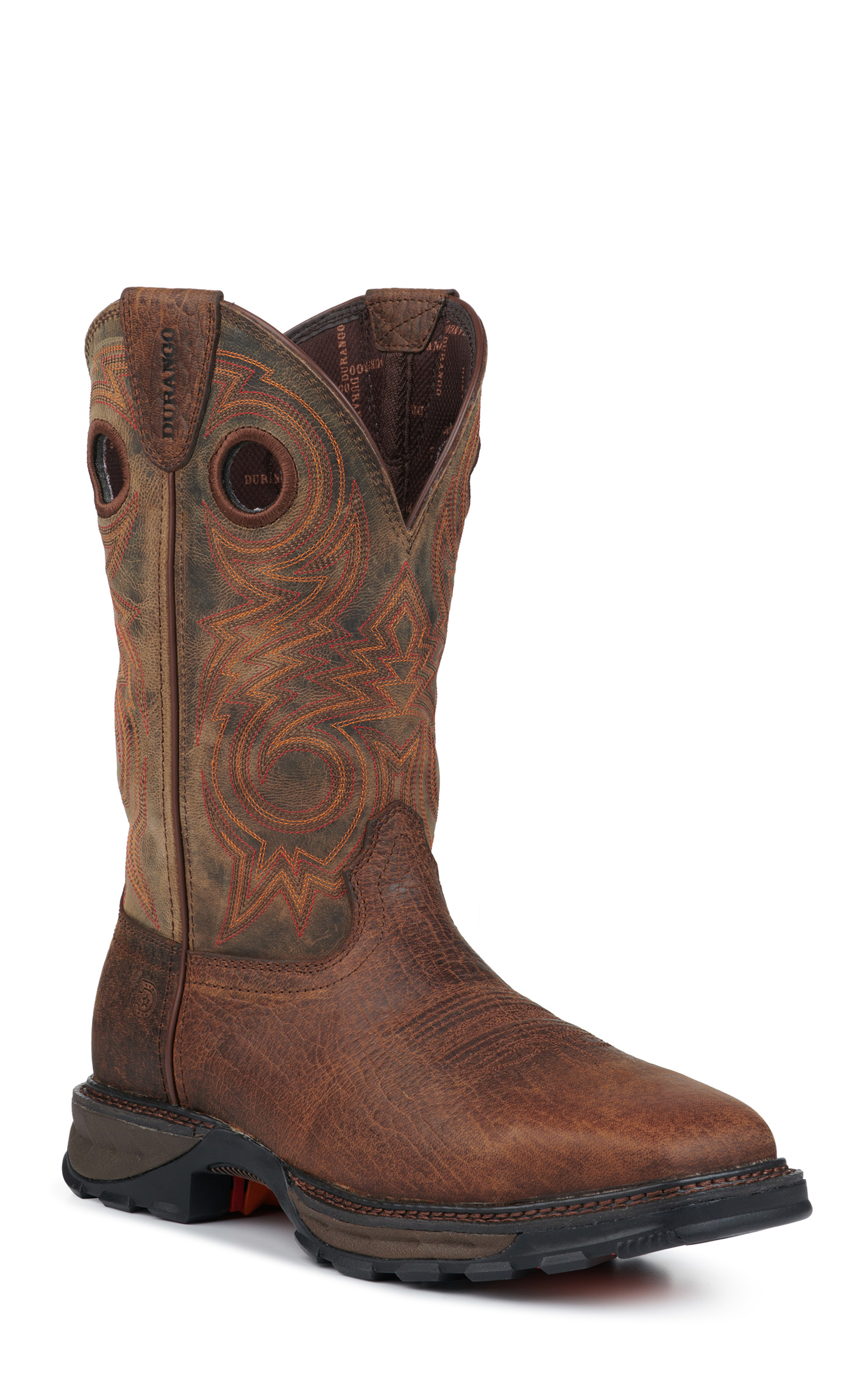 Durango Men's Maverick XP Cognac Brown Square Steel Toe Work Boots - Image 1