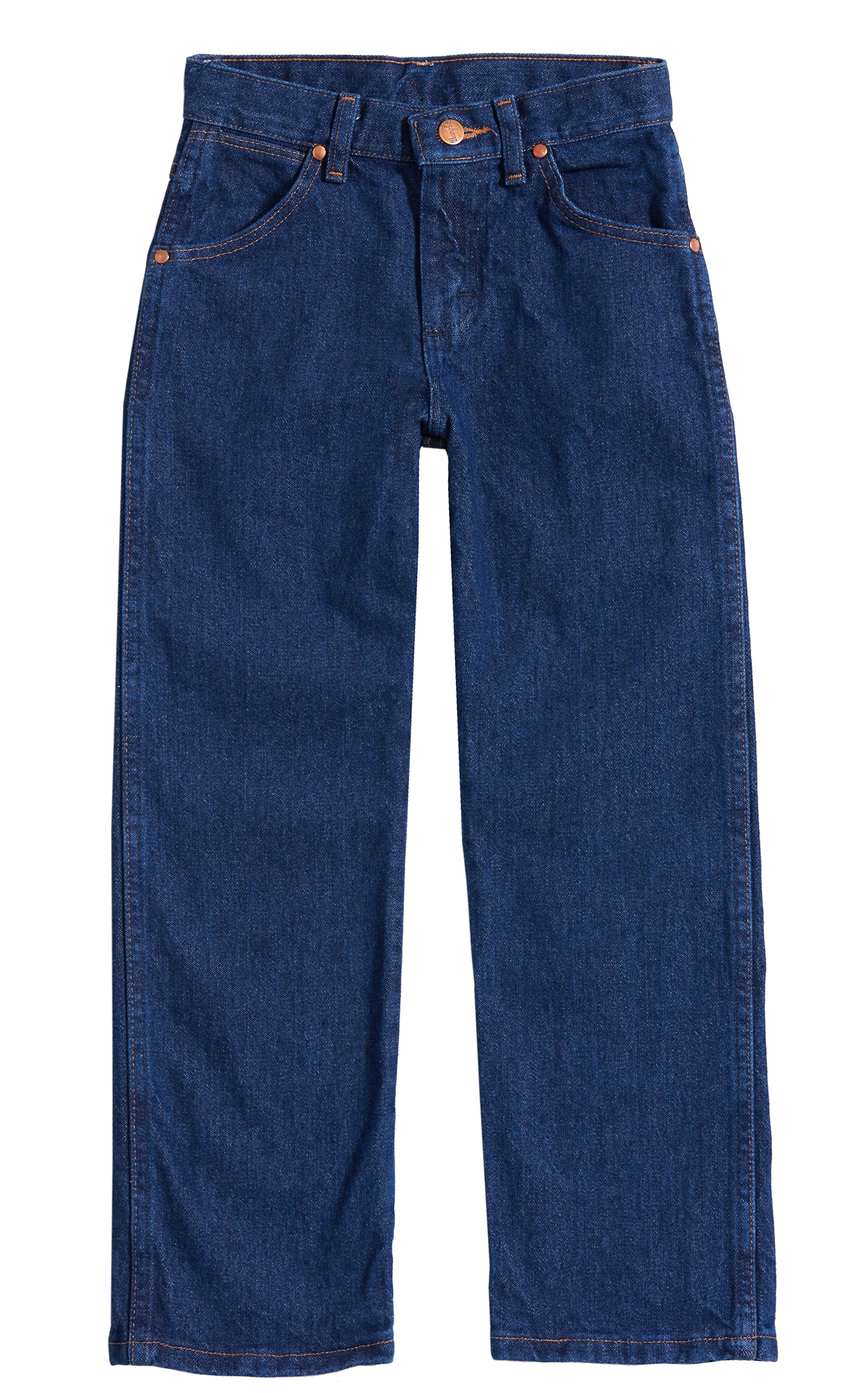 Wrangler Boys' Cowboy Cut Prewashed Indigo Original Fit Straight Leg Jeans (8-16) - Image 1