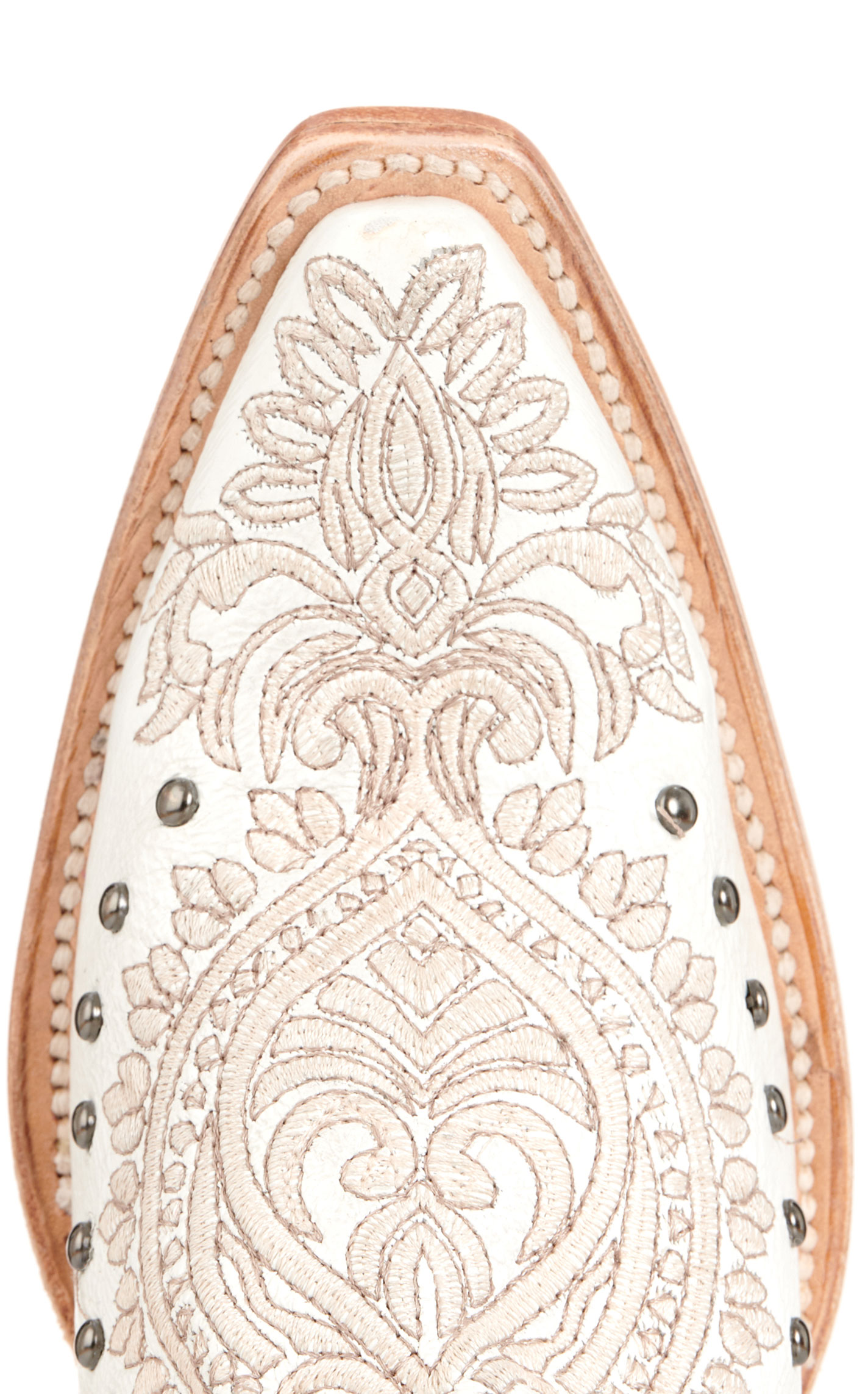 Circle G by Corral Women's White with Studs Snip Toe Cowboy Boots - Image 1