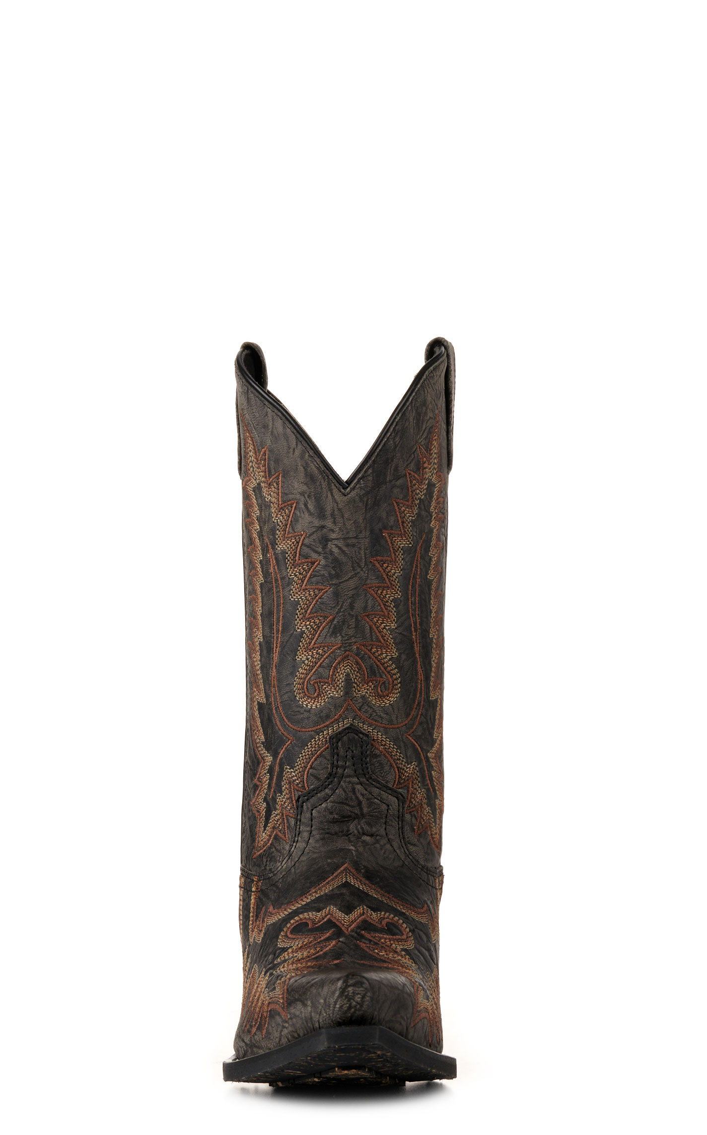 Laredo Men's Kilpatrick Distressed Gray Snip Toe Cowboy Boots - Image 1