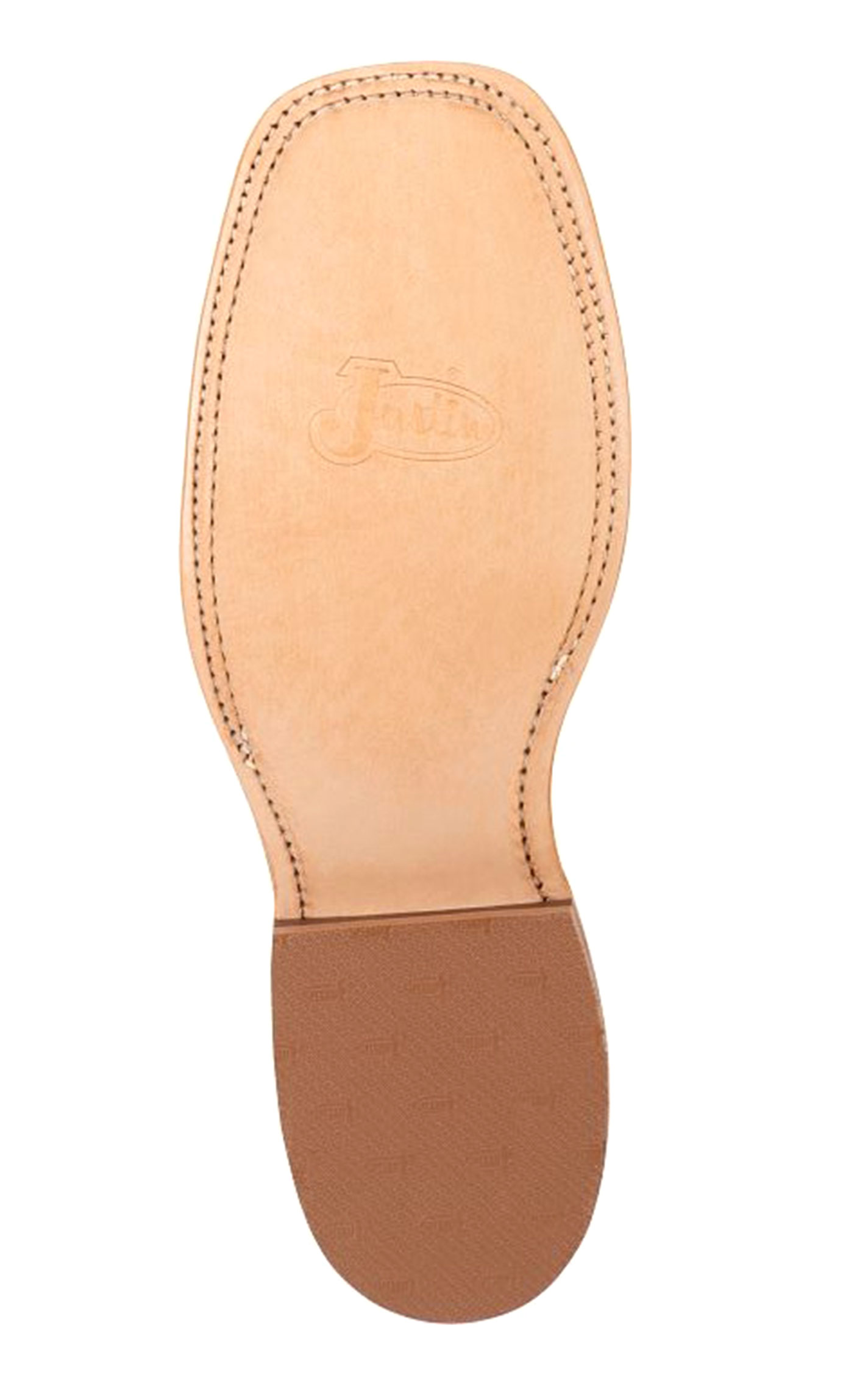 Justin Men's Bent Rail Austin Cognac and Green Wide Square Toe Cowboy Boots - Image 1