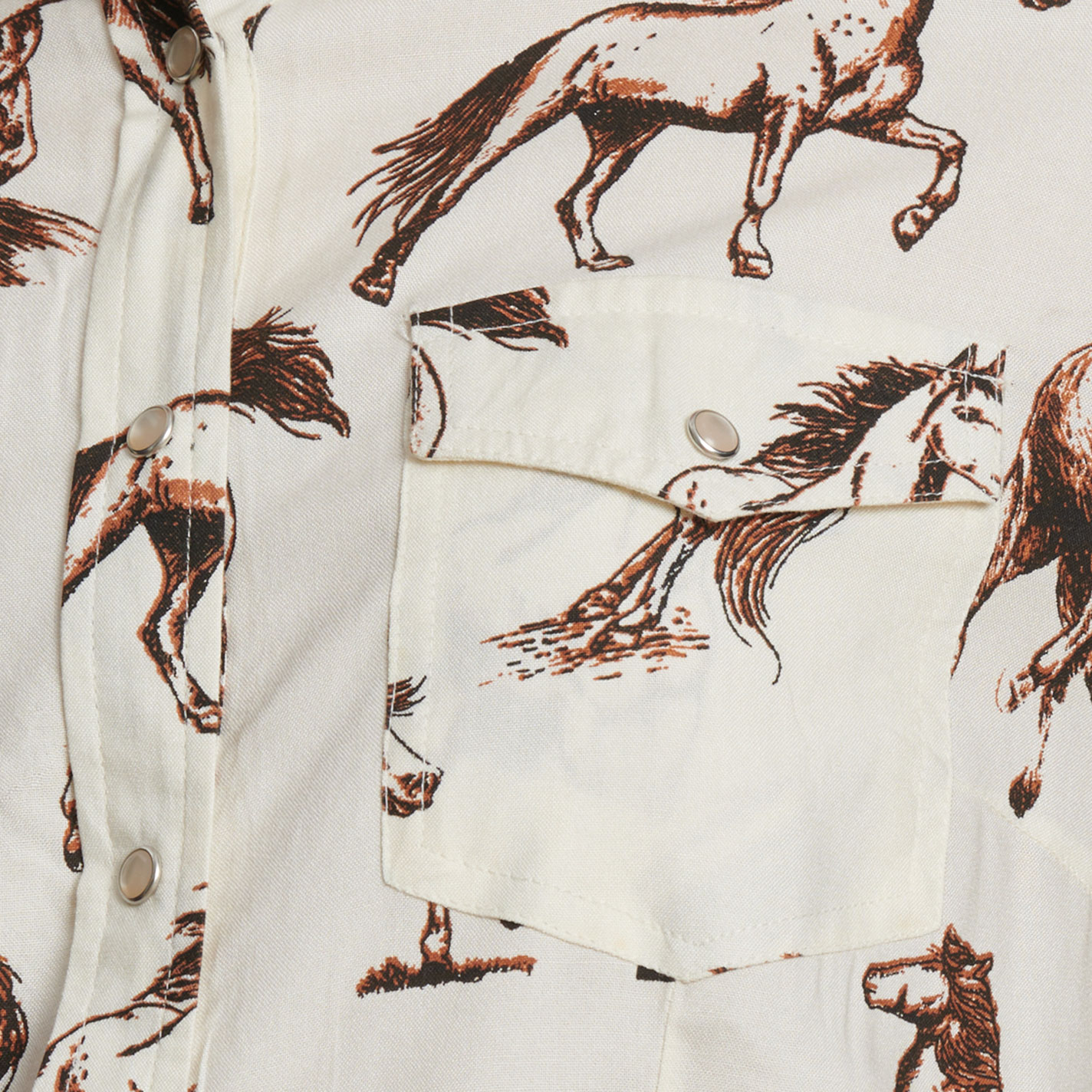 Cotton & Rye Women's White Stallion Print Top  - Image 1