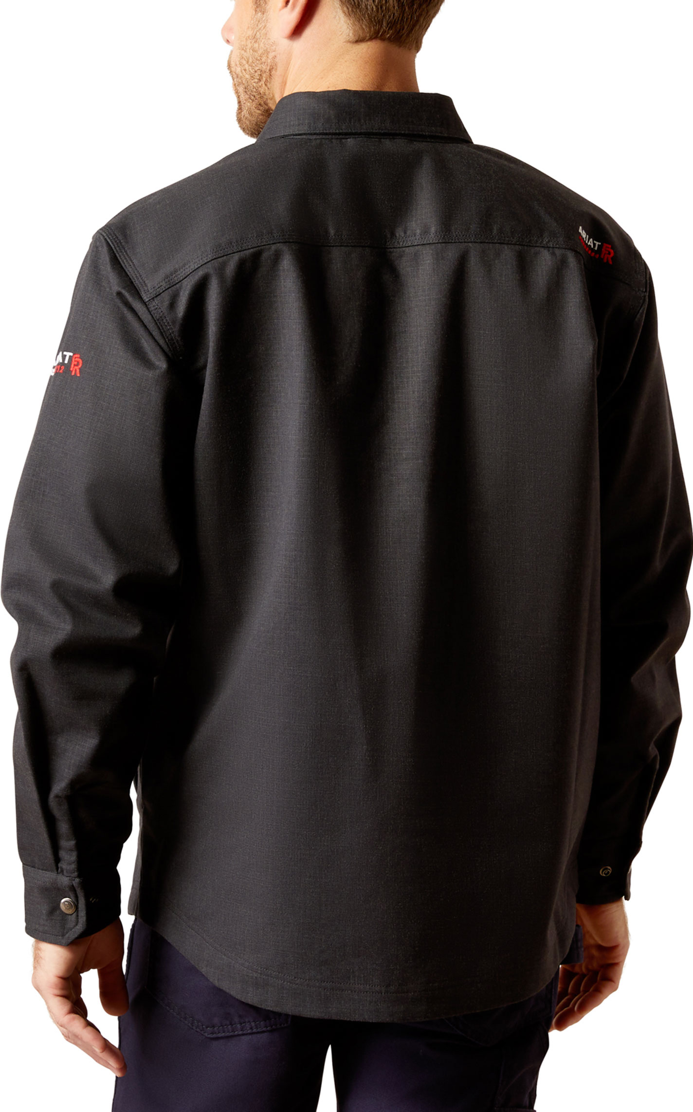 Ariat Men's FR Black Ripstop Softshell Shirt Jacket - Image 1