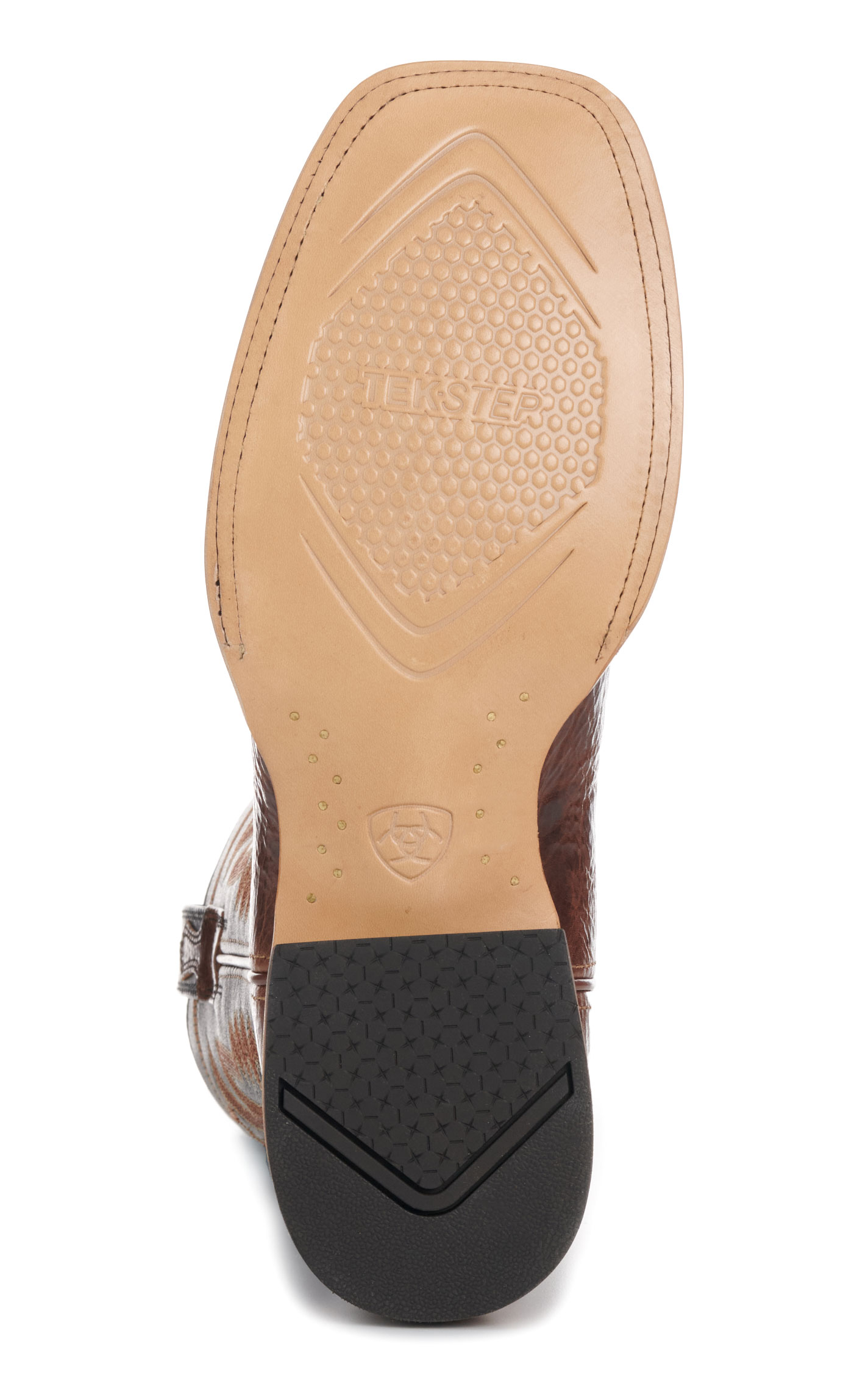 Ariat Men's Gingersnap & Black Sidewinder TekStep Wide Square Toe Cowboy Boots - Image 1