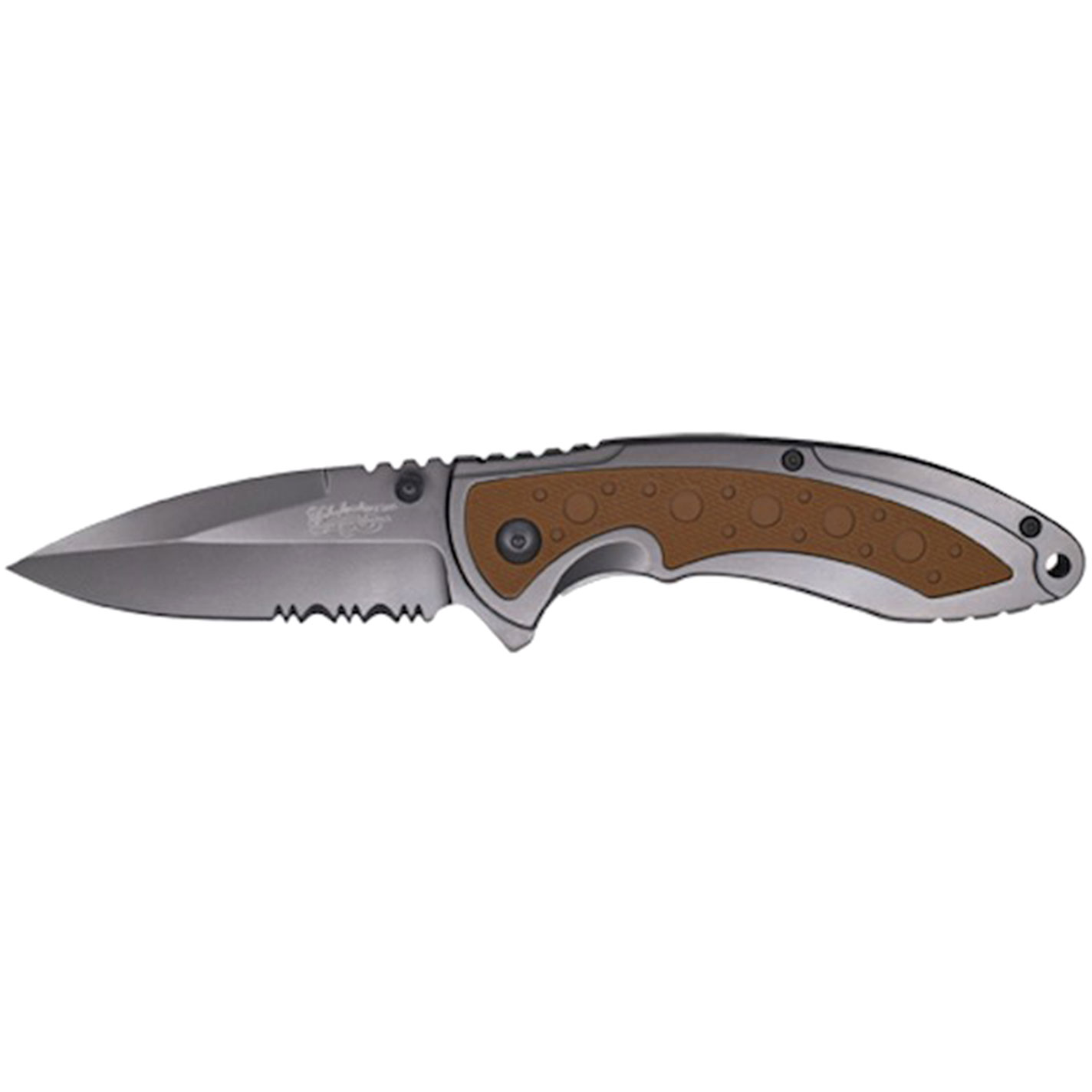 Justin Brown Rubber Inlay Folding Knife - Image 1