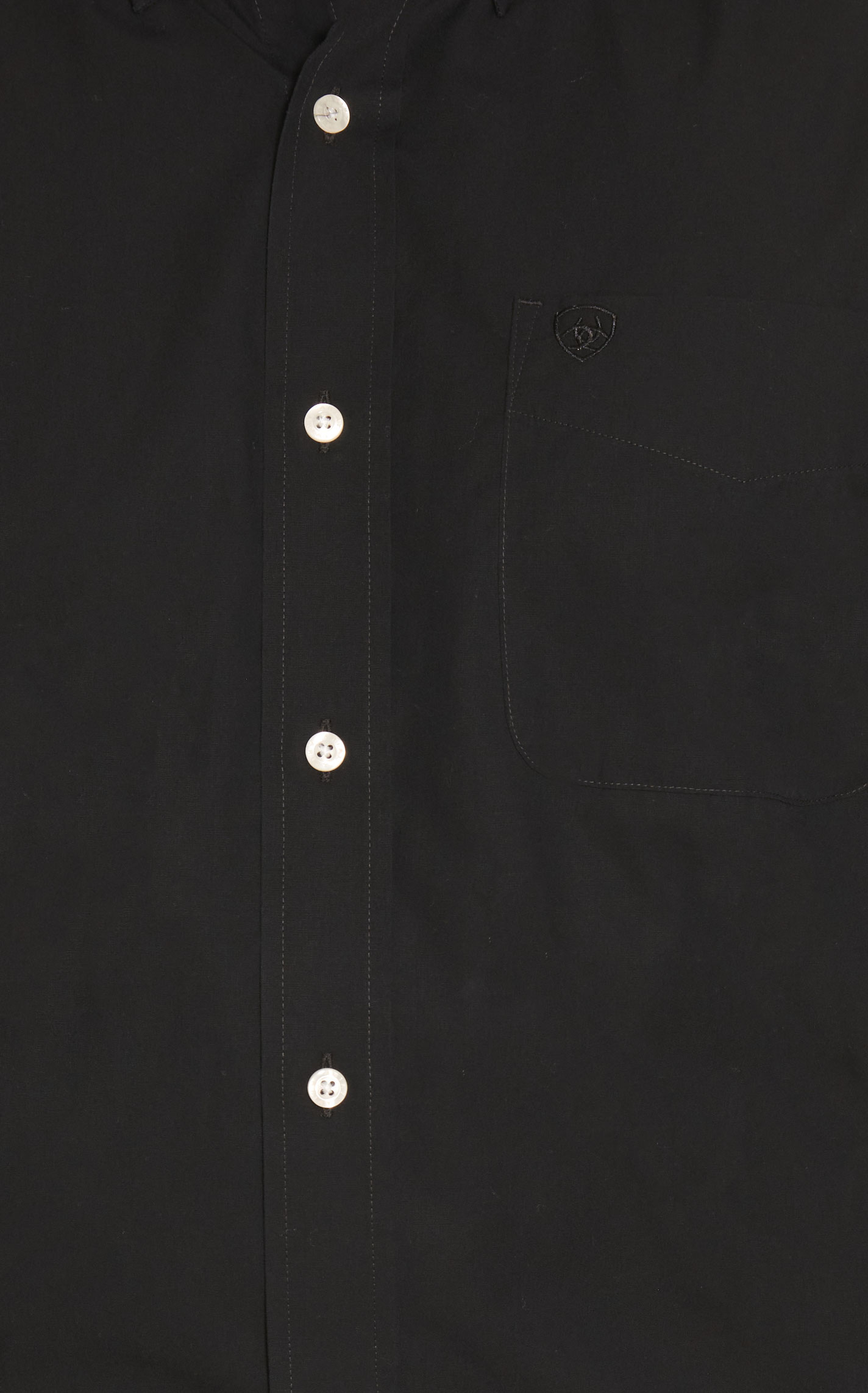 Ariat Men's Black Wrinkle Free Long Sleeve Western Shirt - Image 1