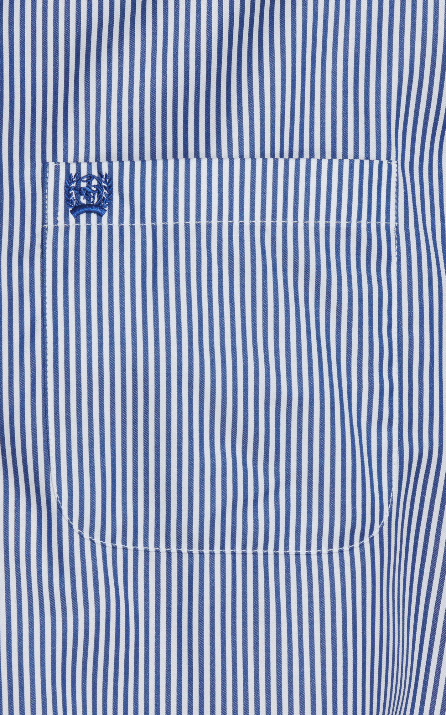 Cinch Men's White & Royal Blue TENCEL™ Striped Print Western Shirt - Image 1