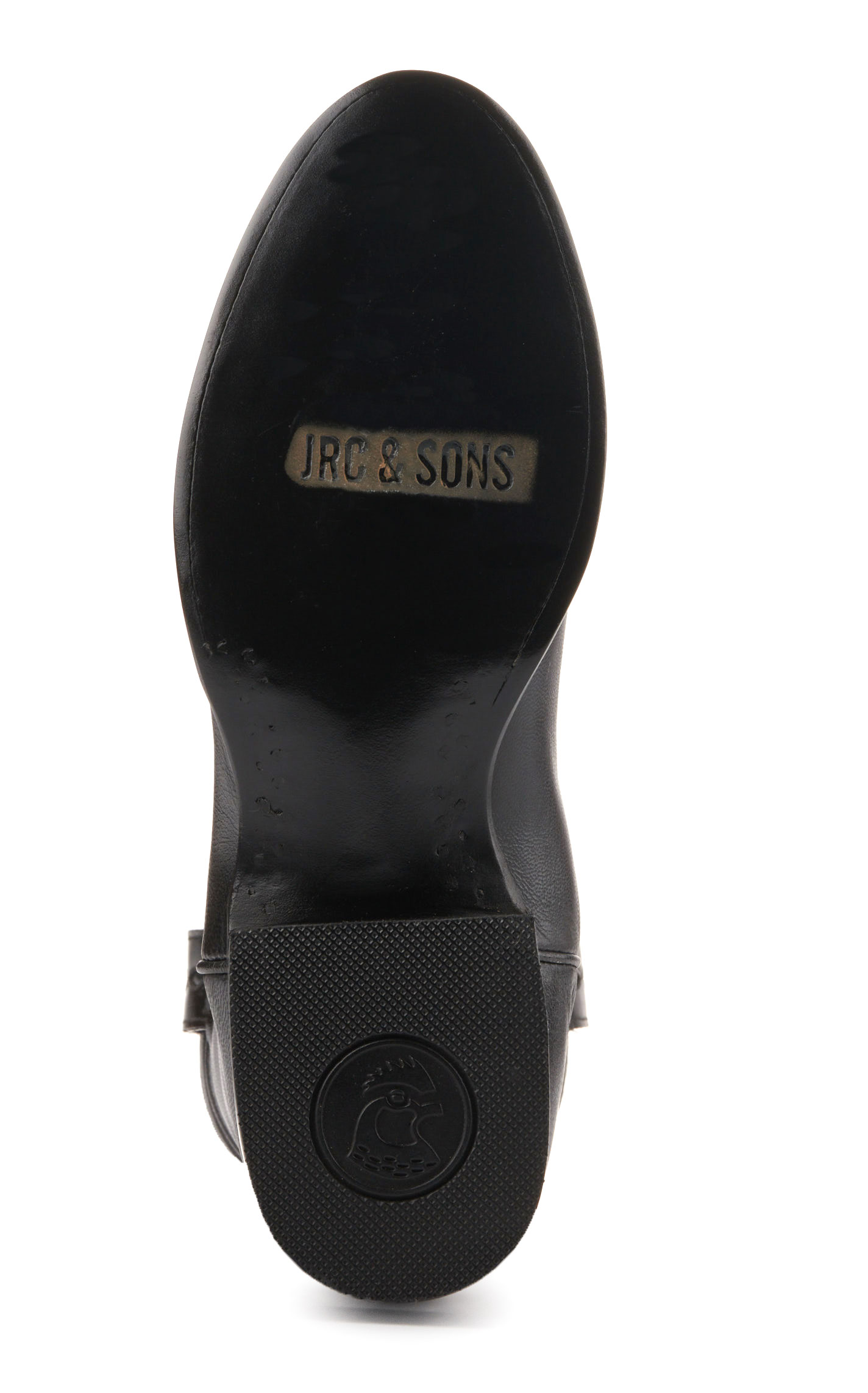JRC & Sons Men's Kingston Brush Off Goat Leather Round Toe Roper Boot in Black Cherry - Image 1