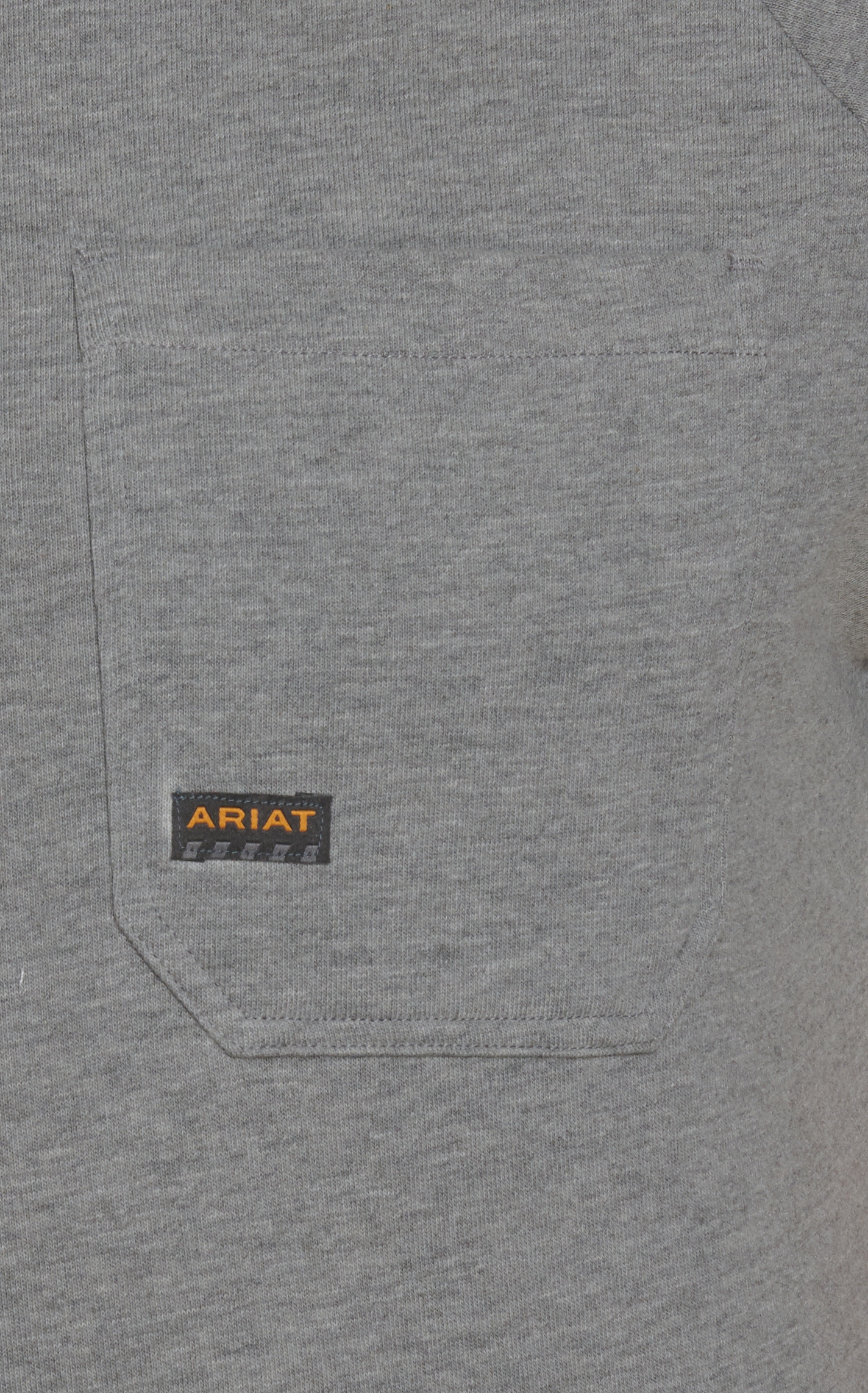 Ariat Men's Rebar Cotton Strong Heather Gray Short Sleeve T-Shirt - Image 1