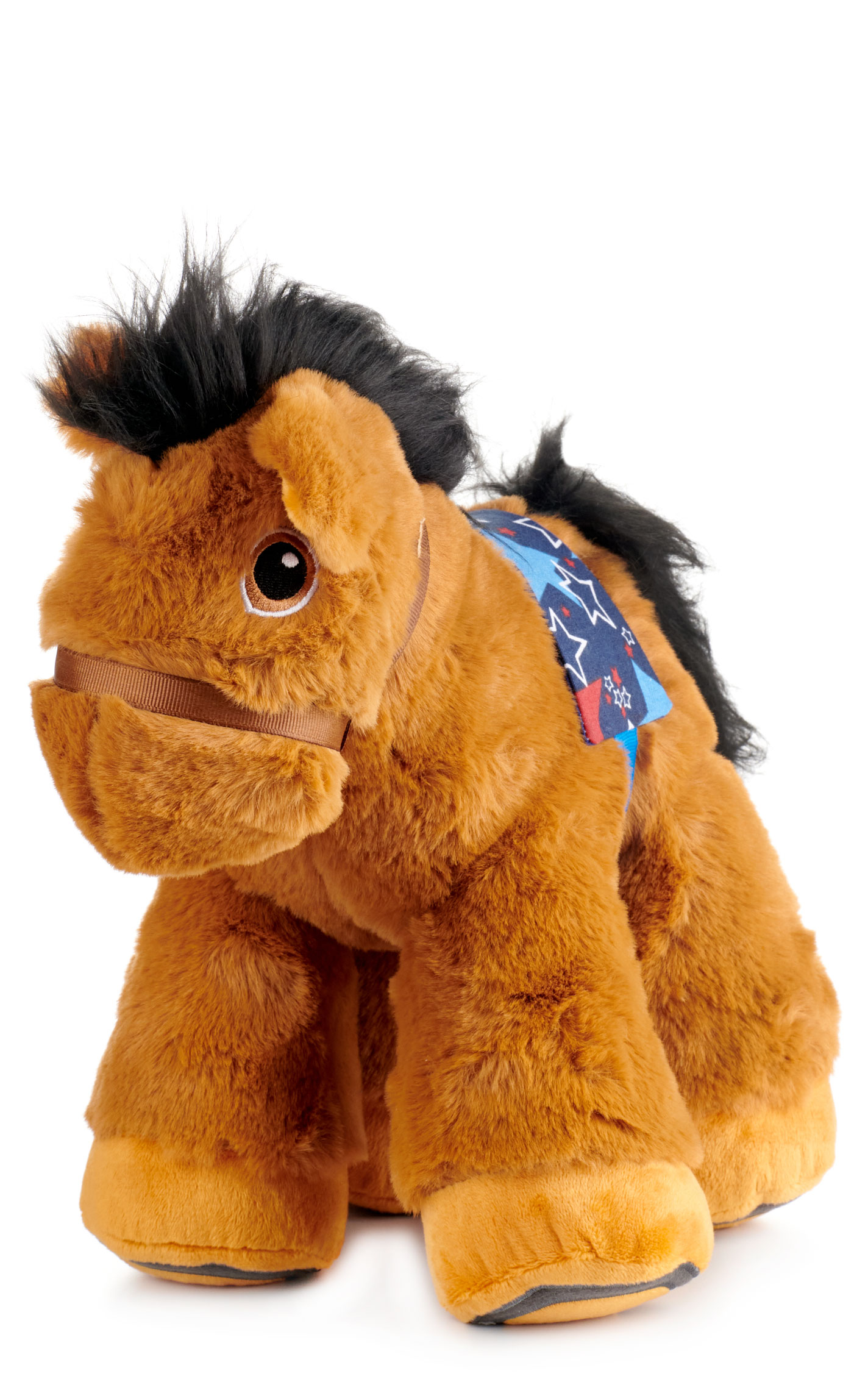 Piccoli CoCo Chestnut Brown Medium Western Pony Stuffed Animal - Image 1