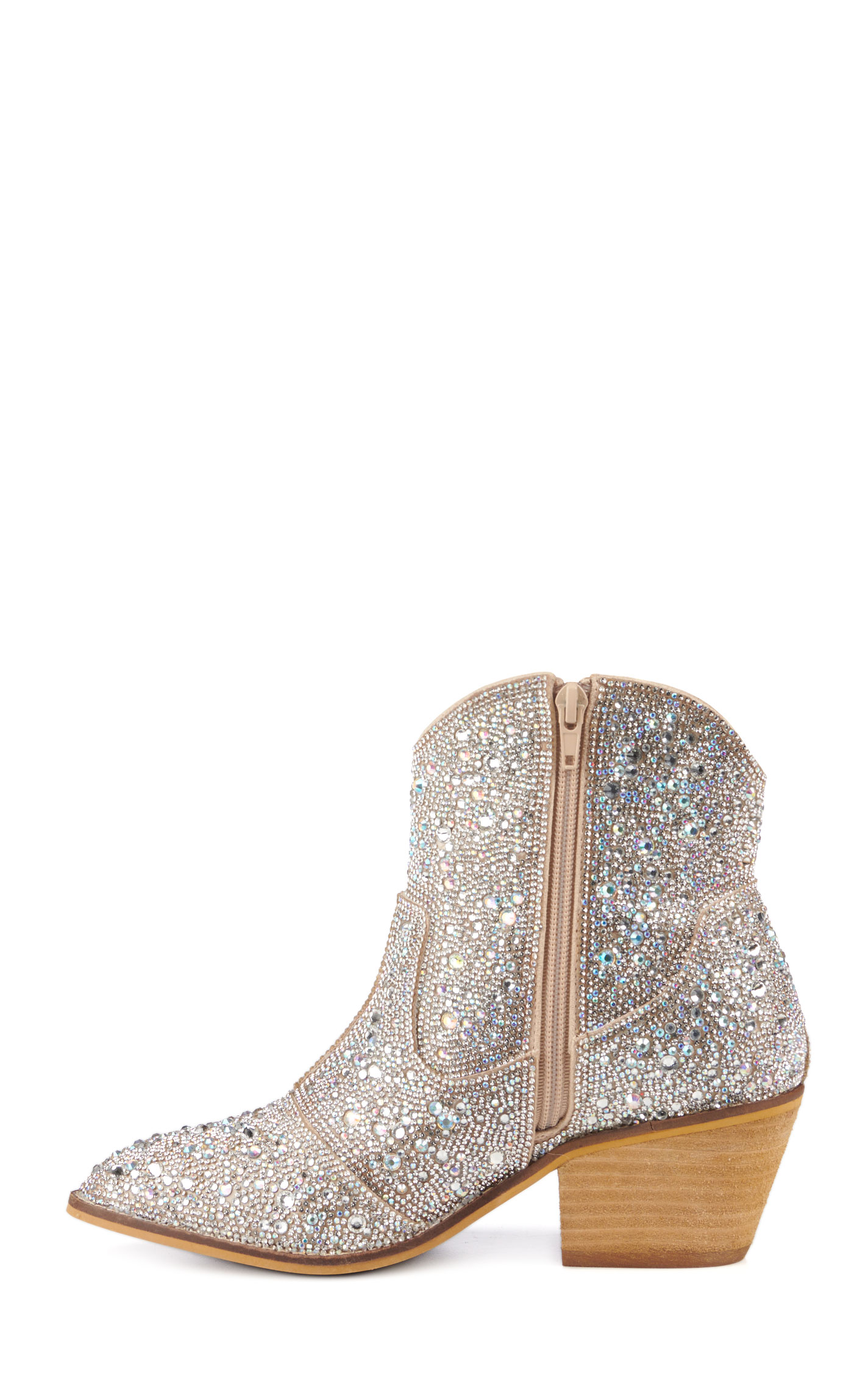 Corky's Women's Shine Brite Rhinestone Round Toe Booties - Image 1
