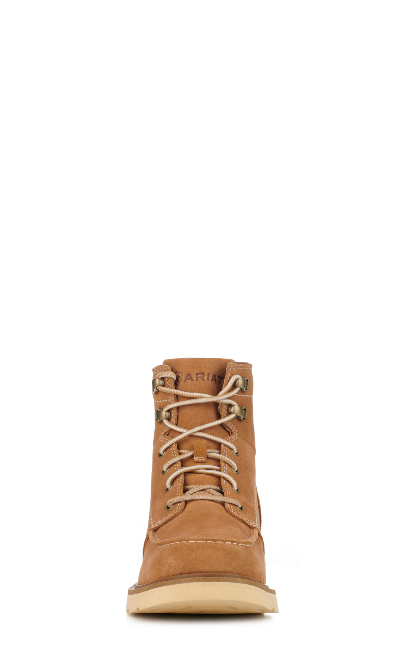 Ariat Men's Recon Natural Suede Moc Toe Lace Up Boot - Image 1