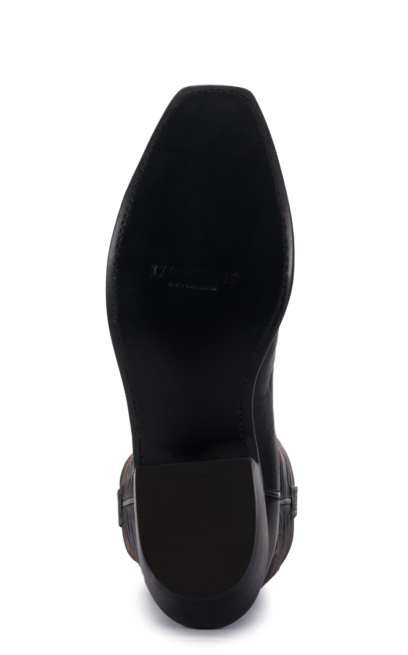 Lucchese Men's Tulip Black Ranch Hand Punchy Square Toe Western Boots - Image 1
