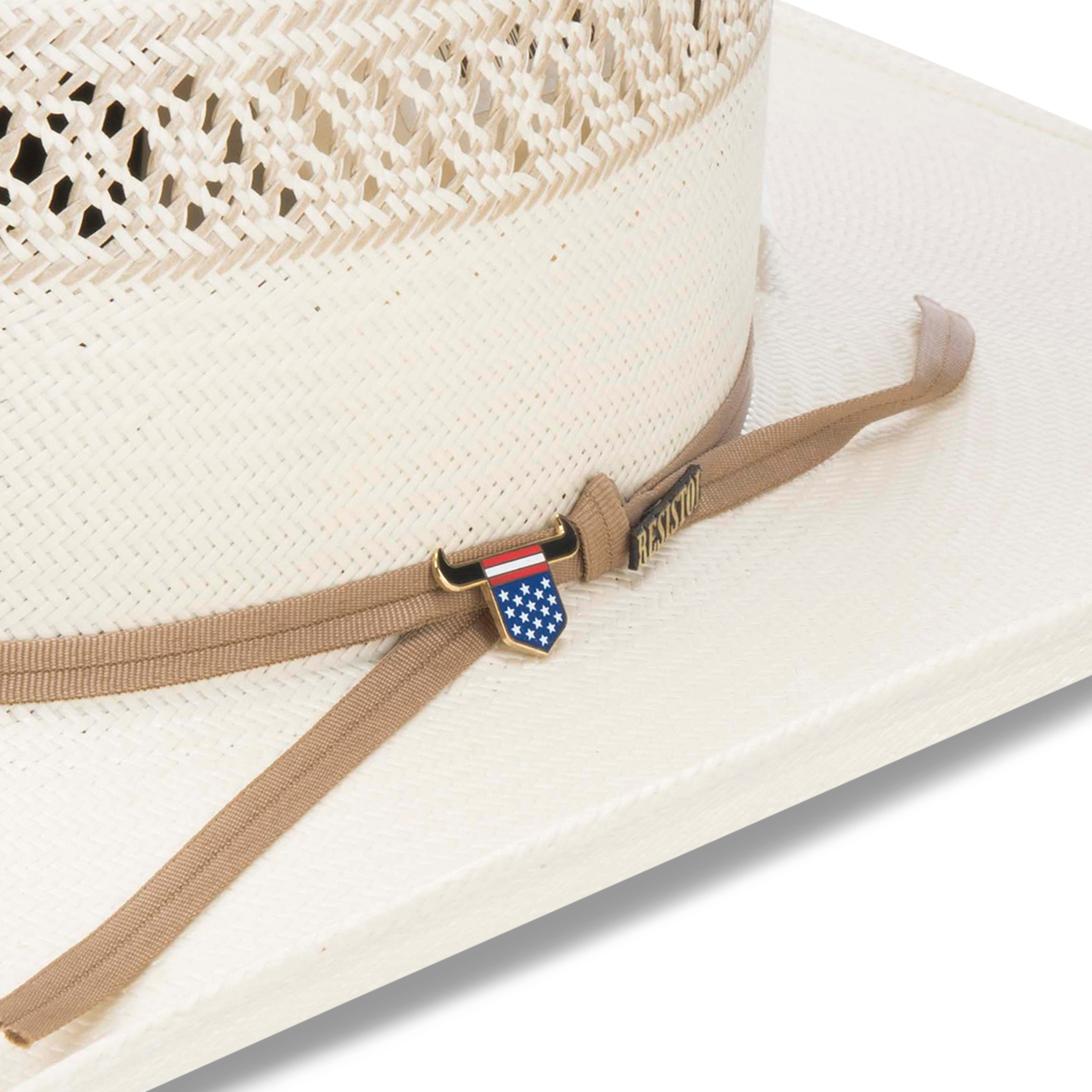 Resistol 10X Wildfire Two Tone Vented Straw Cowboy Hat - Image 1