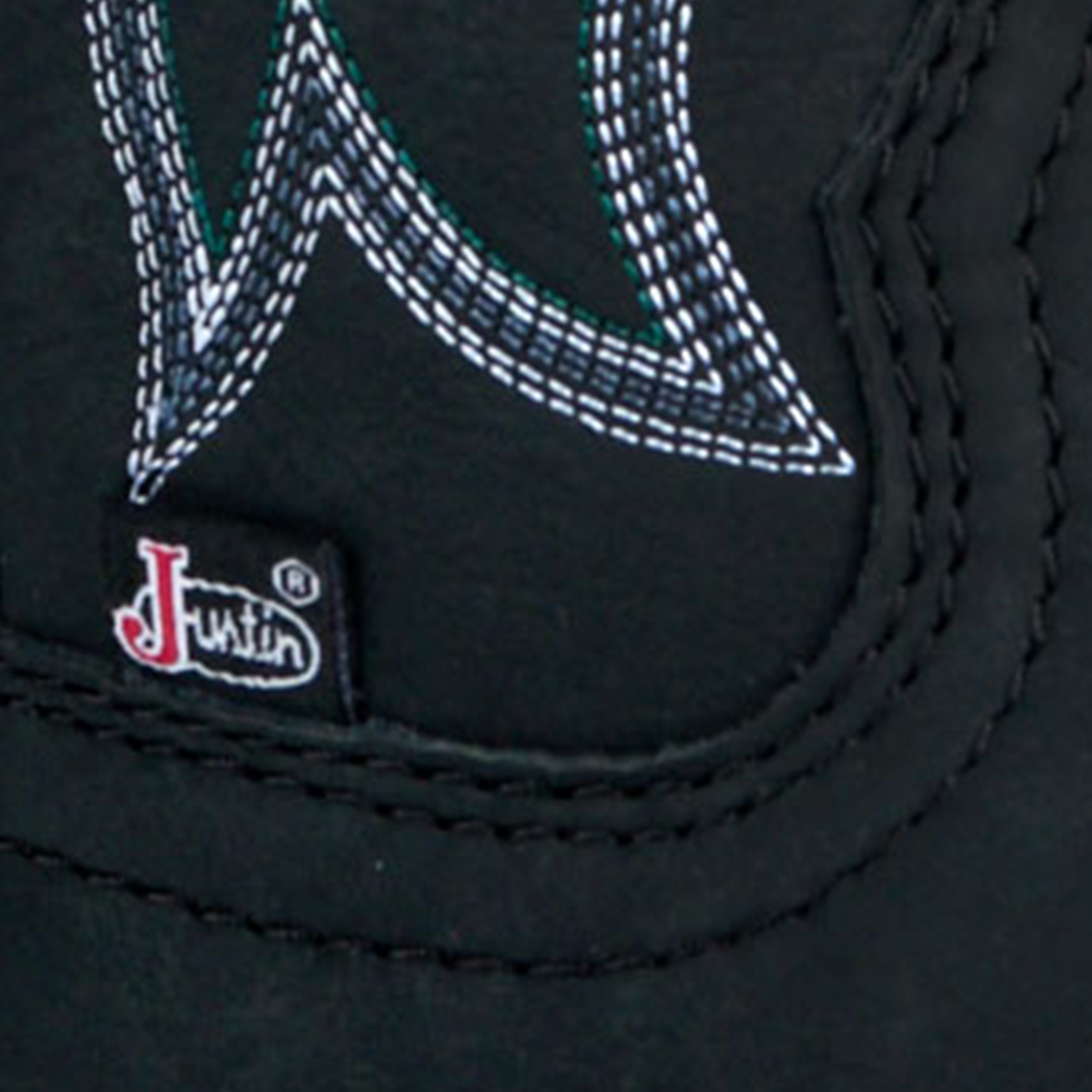 Justin Women's Black Round Toe Cowboy Boots - Image 1