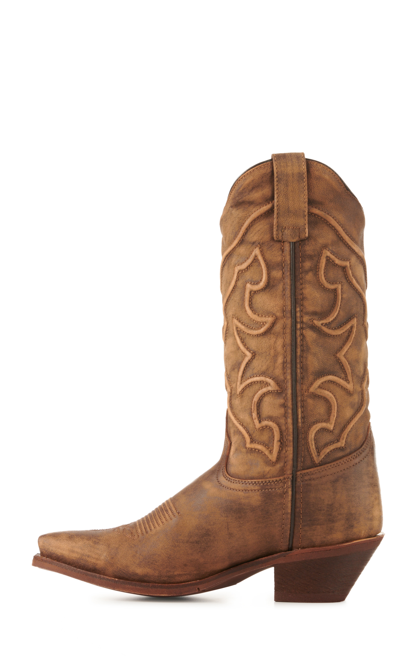 Laredo Women's Distressed Honey Snip Toe Cowboy Boots - Image 1