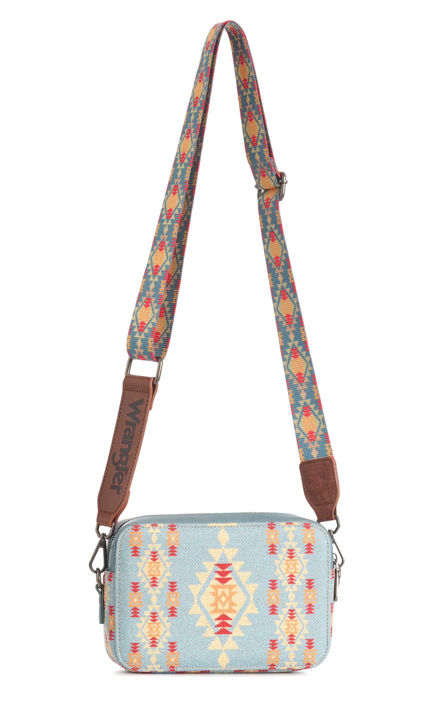 Wrangler Blue Skies & Sunrise Aztec Crossbody Camera Style Bag  - Image 1