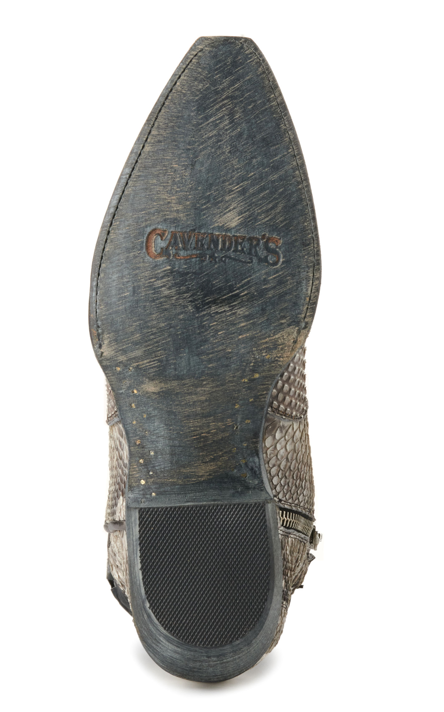 Cavender's Women's Natural Python Snip Toe Western Booties - Image 1