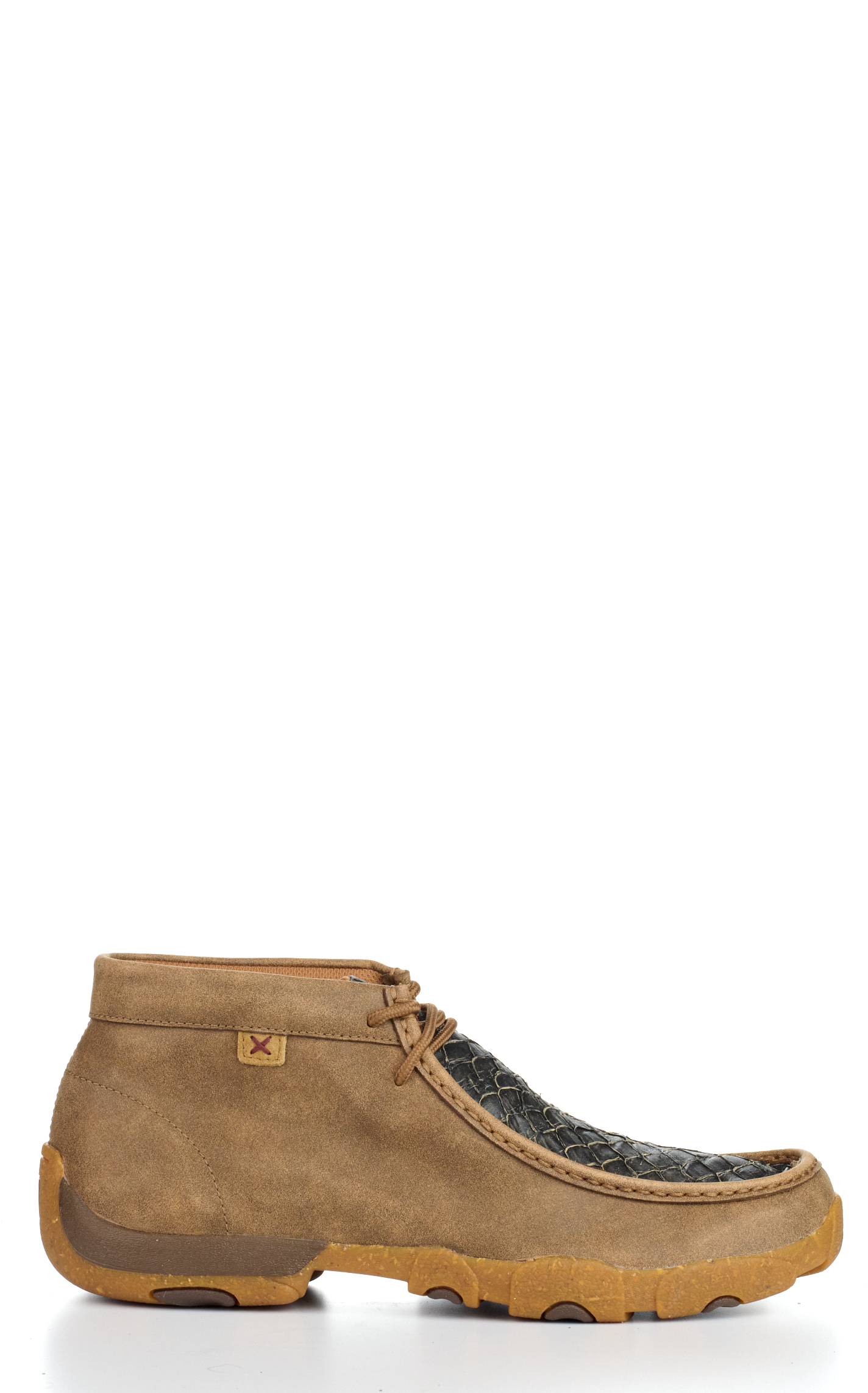 Twisted X Men's Brown Bomber with Black Sea Bass Insert Chukka Driving Moc Casual Shoe - Image 1