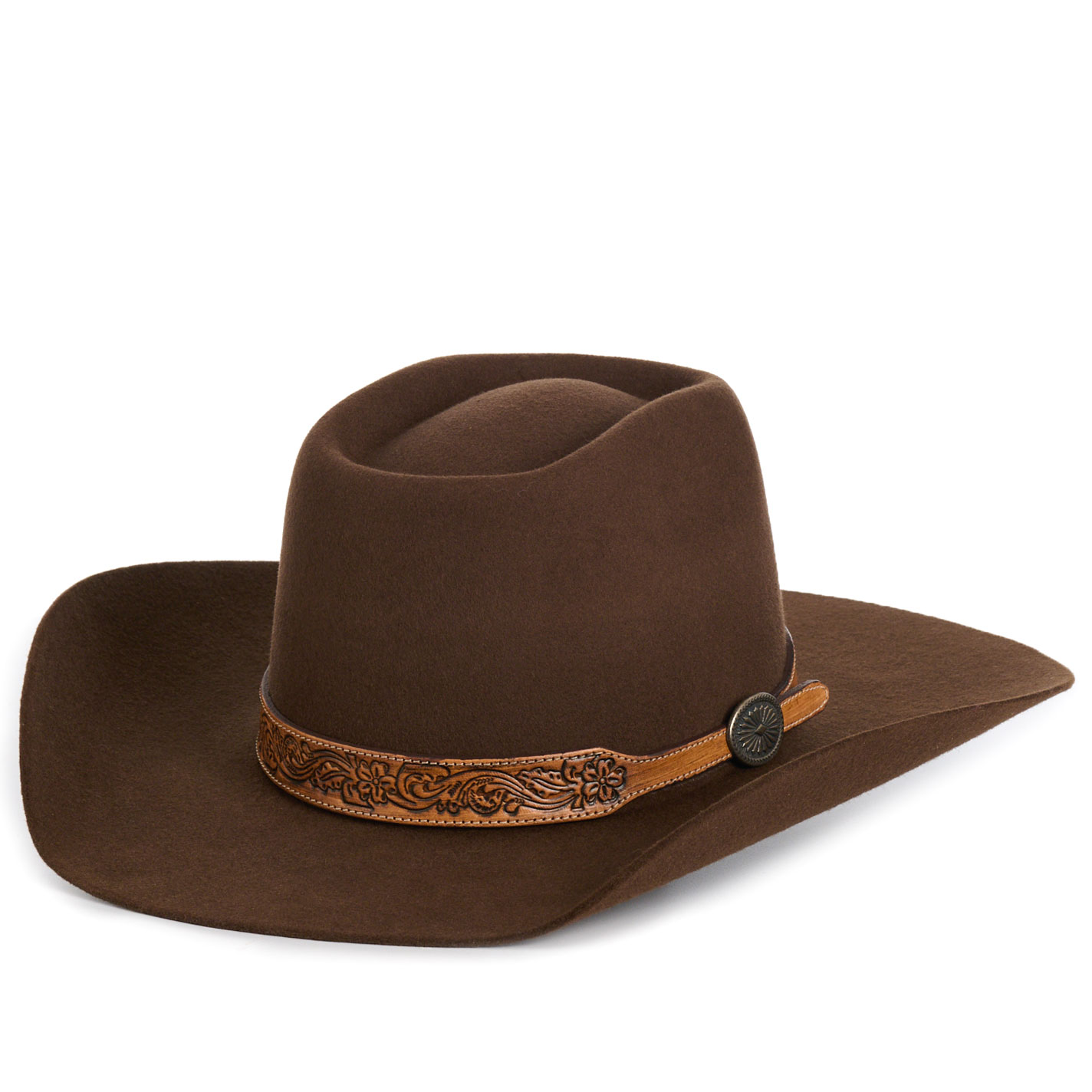 Rockin C Women's Rowdy Chocolate Wool Cowboy Hat - Image 1