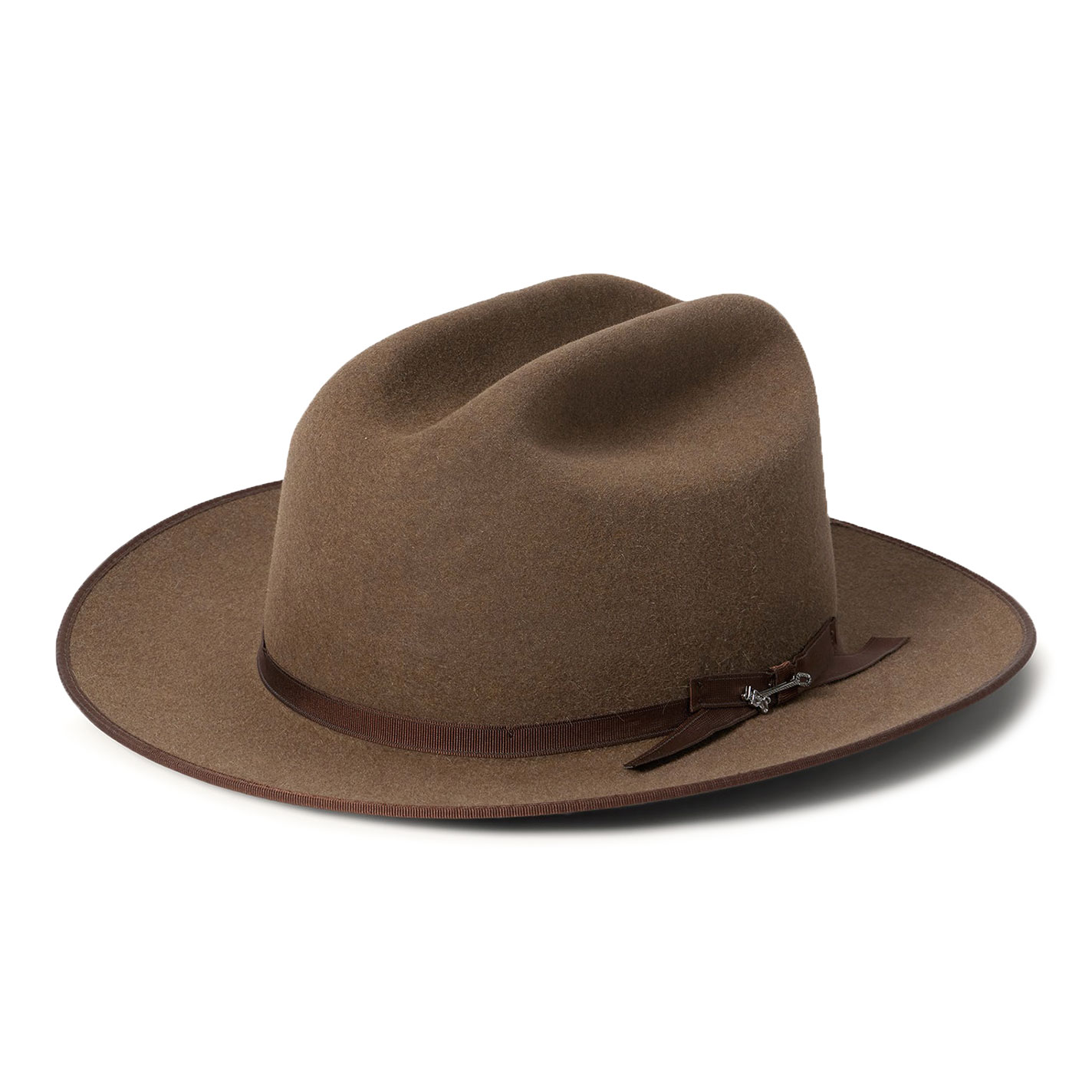 Stetson 6X Open Road Brown Mix Felt Cowboy Hat - Image 1