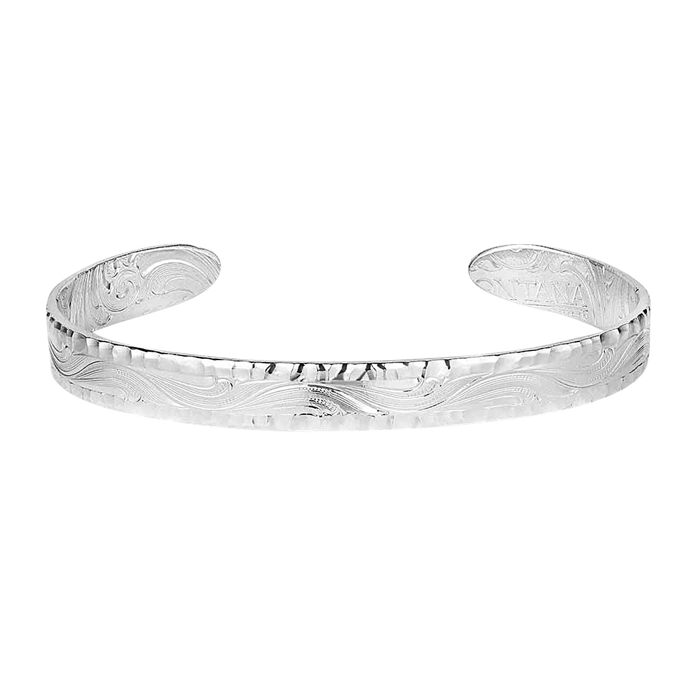 Montana Silversmiths Silver Western Filigree Thin Cuff Bracelet - Image 2