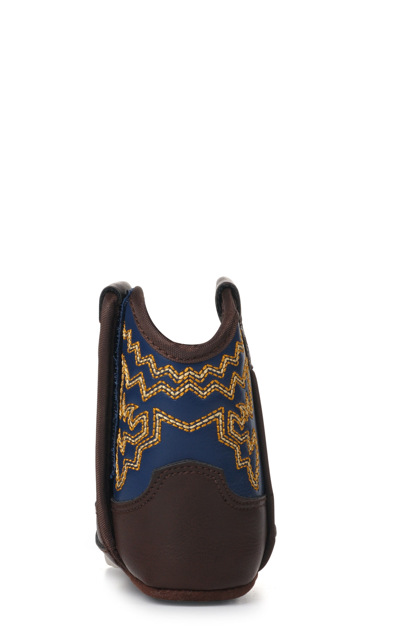 Ariat Infants Lil' Stompers Deadwood Brown with Navy Western Bootie - Image 1