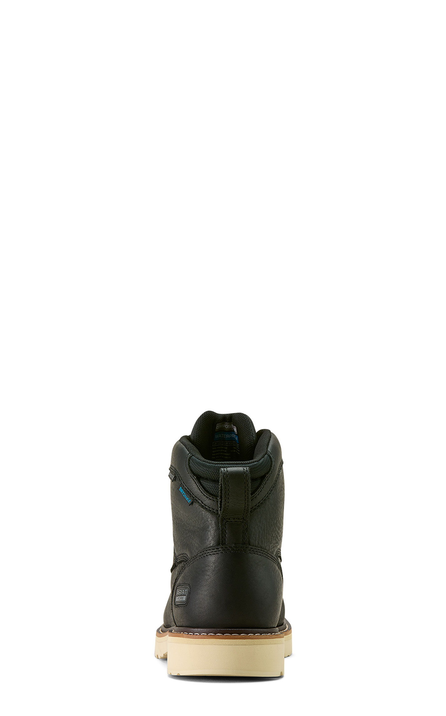 Ariat Men's Rebar Lift Waterproof Black Composite Round Toe Work Boots - Image 1