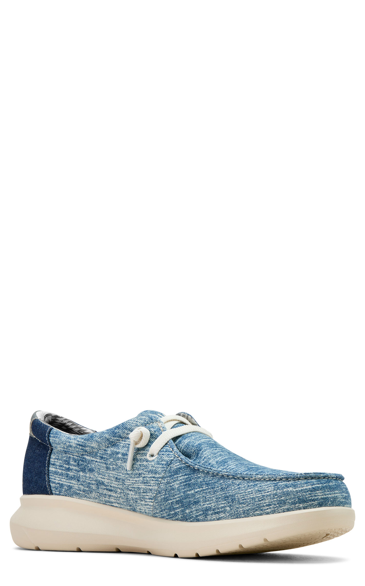 Ariat Men's Hilo Heather Blue with Dark Denim Stretch Lace Casual Shoe - Image 1
