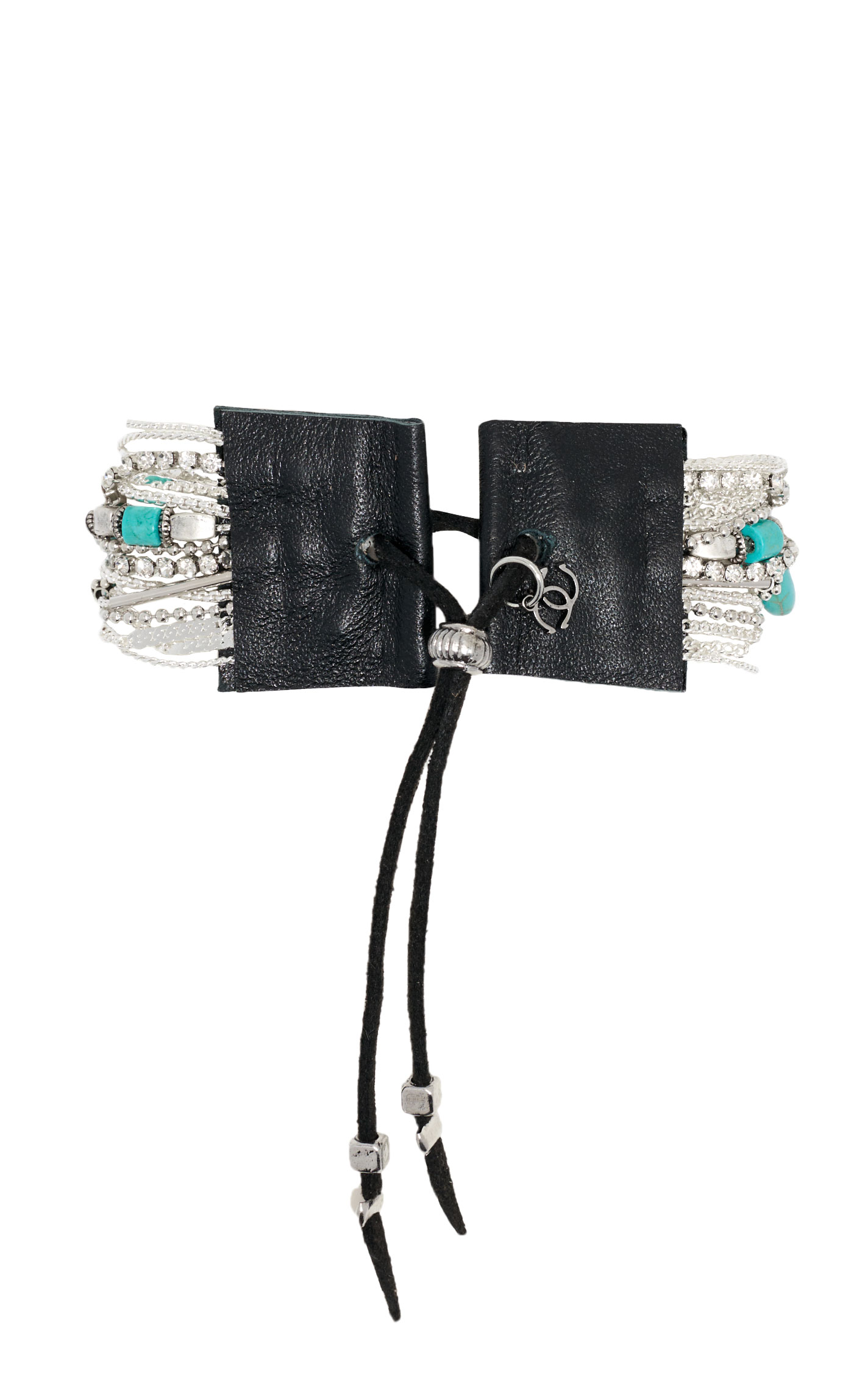 Cowgirl Confetti Get Glam Turquoise & Silver Cuff Bracelet - Image 1