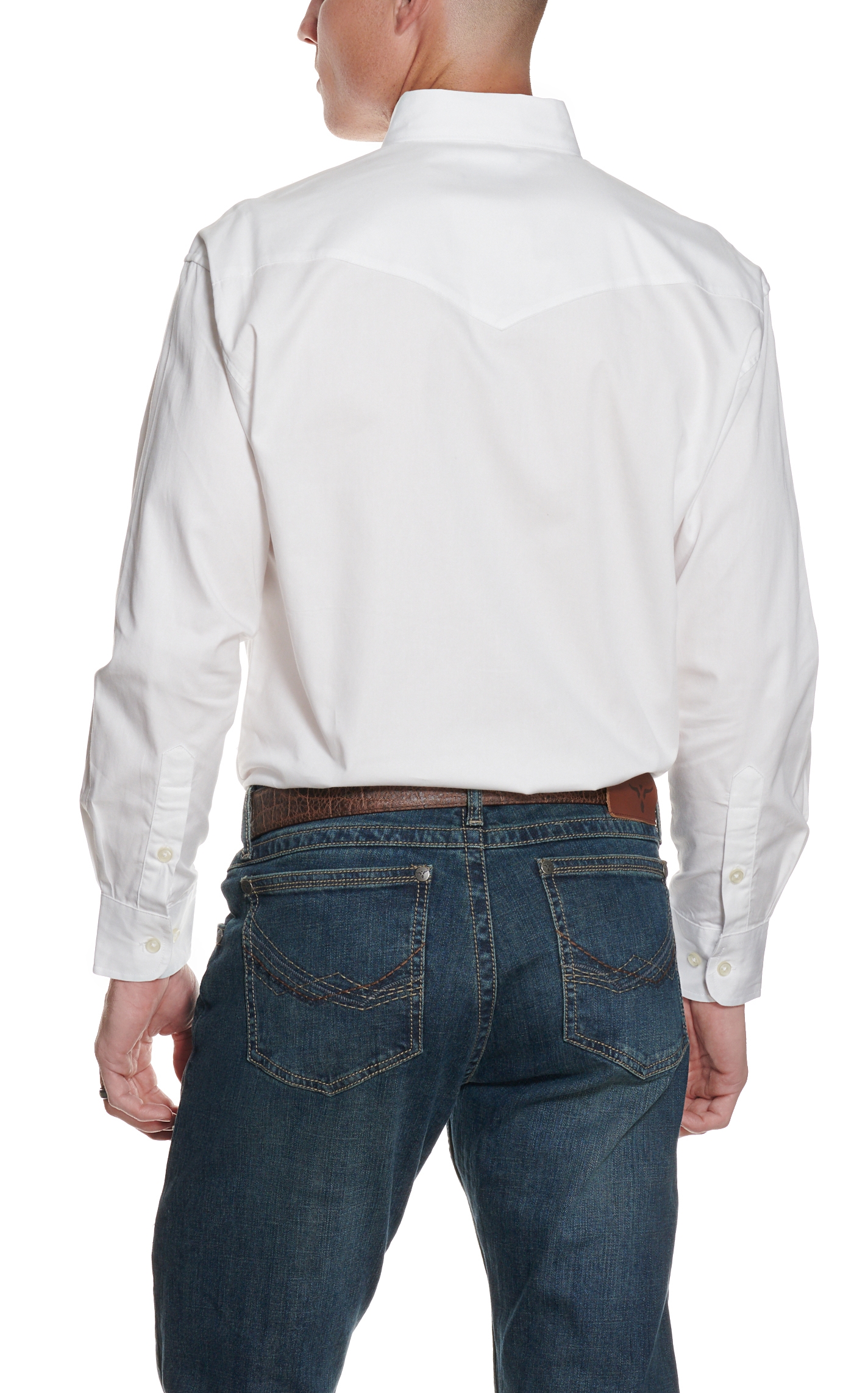 Wrangler Men's White Painted Desert Long Sleeve Western Shirt - Big & Tall - Image 1