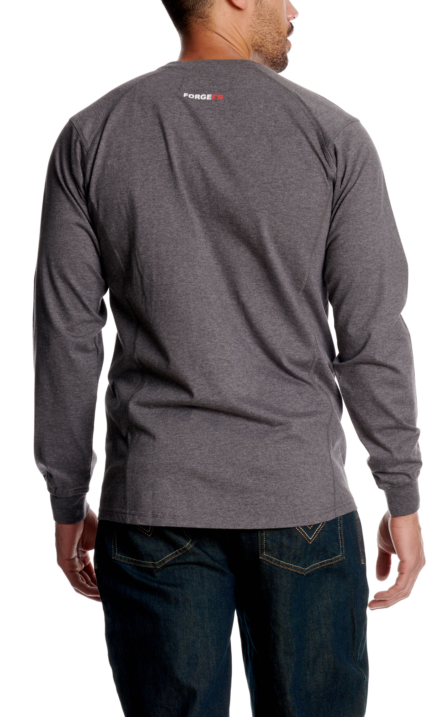 Forge Men's Heather FR Crew Neck T-Shirt - Image 2