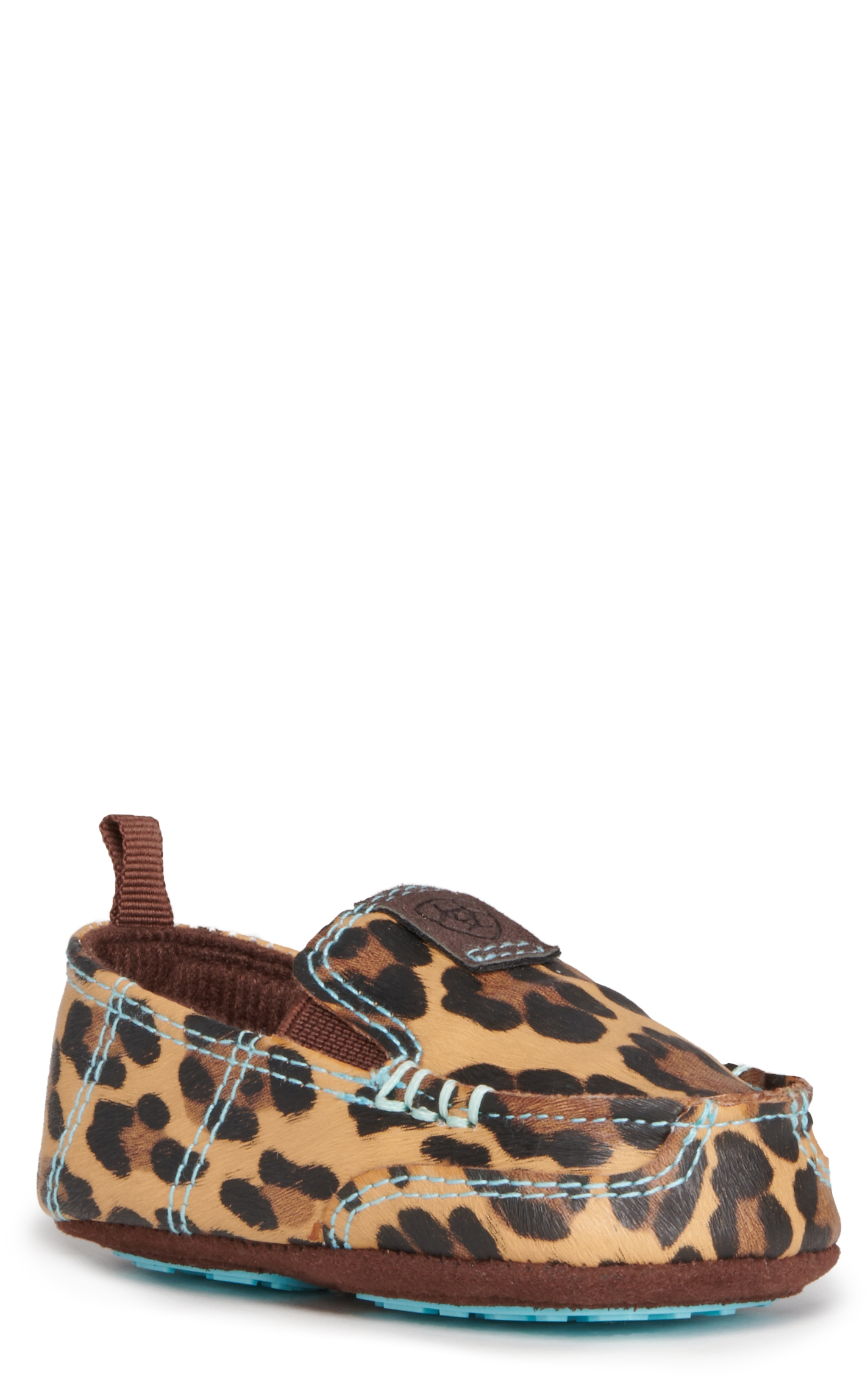 Ariat Lil Stompers Infant Natalie Leopard Print Cruiser Casual Shoes - Image 1