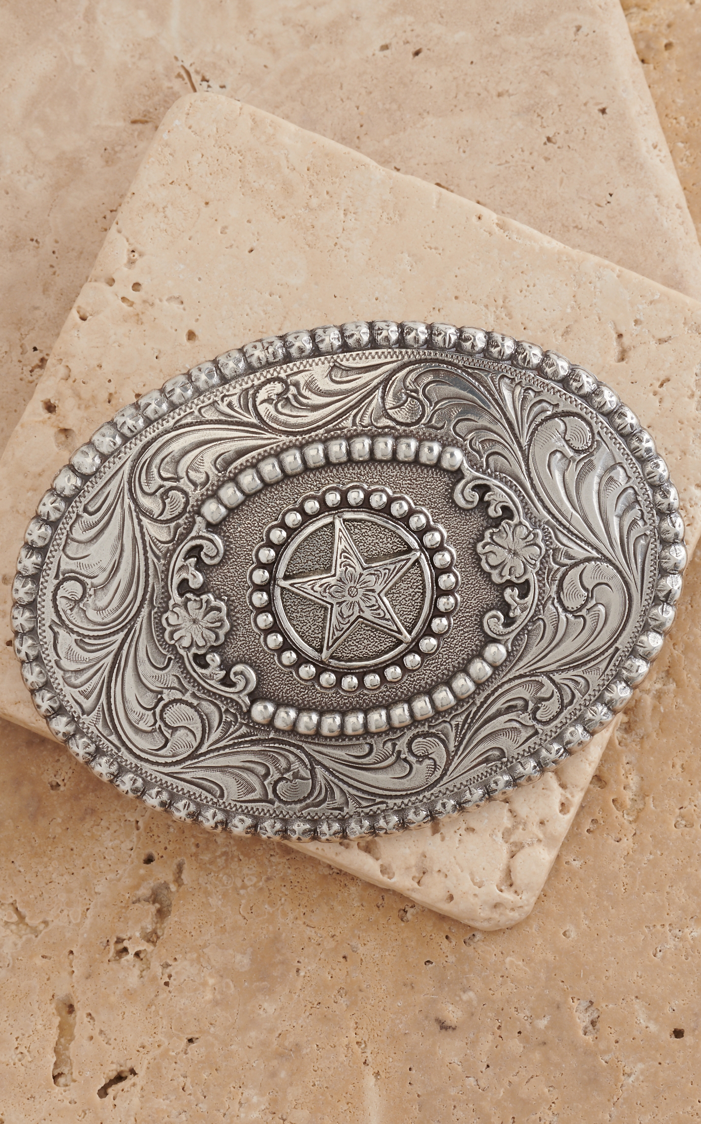 M&F Western Products Oval Star Belt Buckle - Image 1