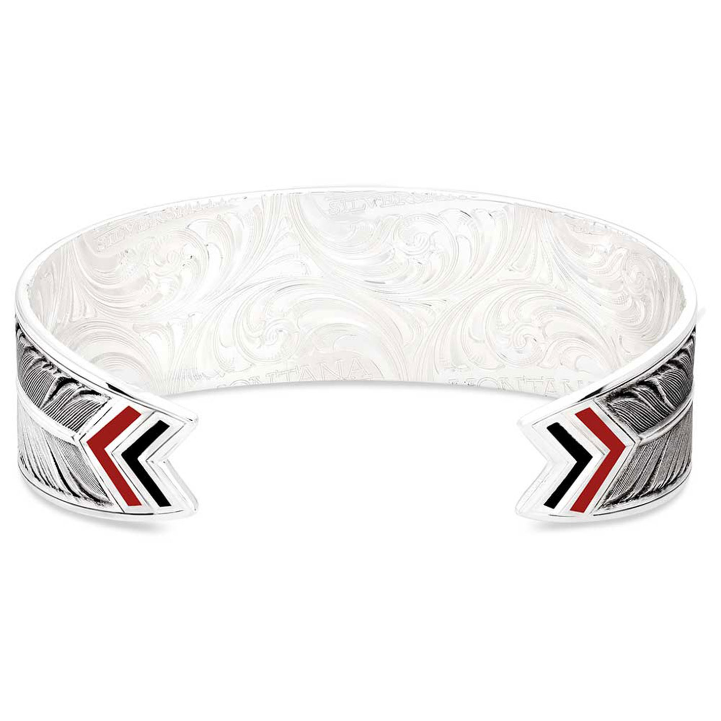 Montana Silversmith Aura American Made Aztec Cuff Bracelet - Image 1