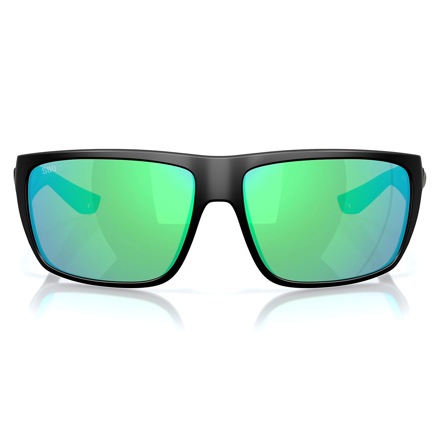 Costa Men's Black Frame Green Mirror Polarized Sunglasses - Image 7